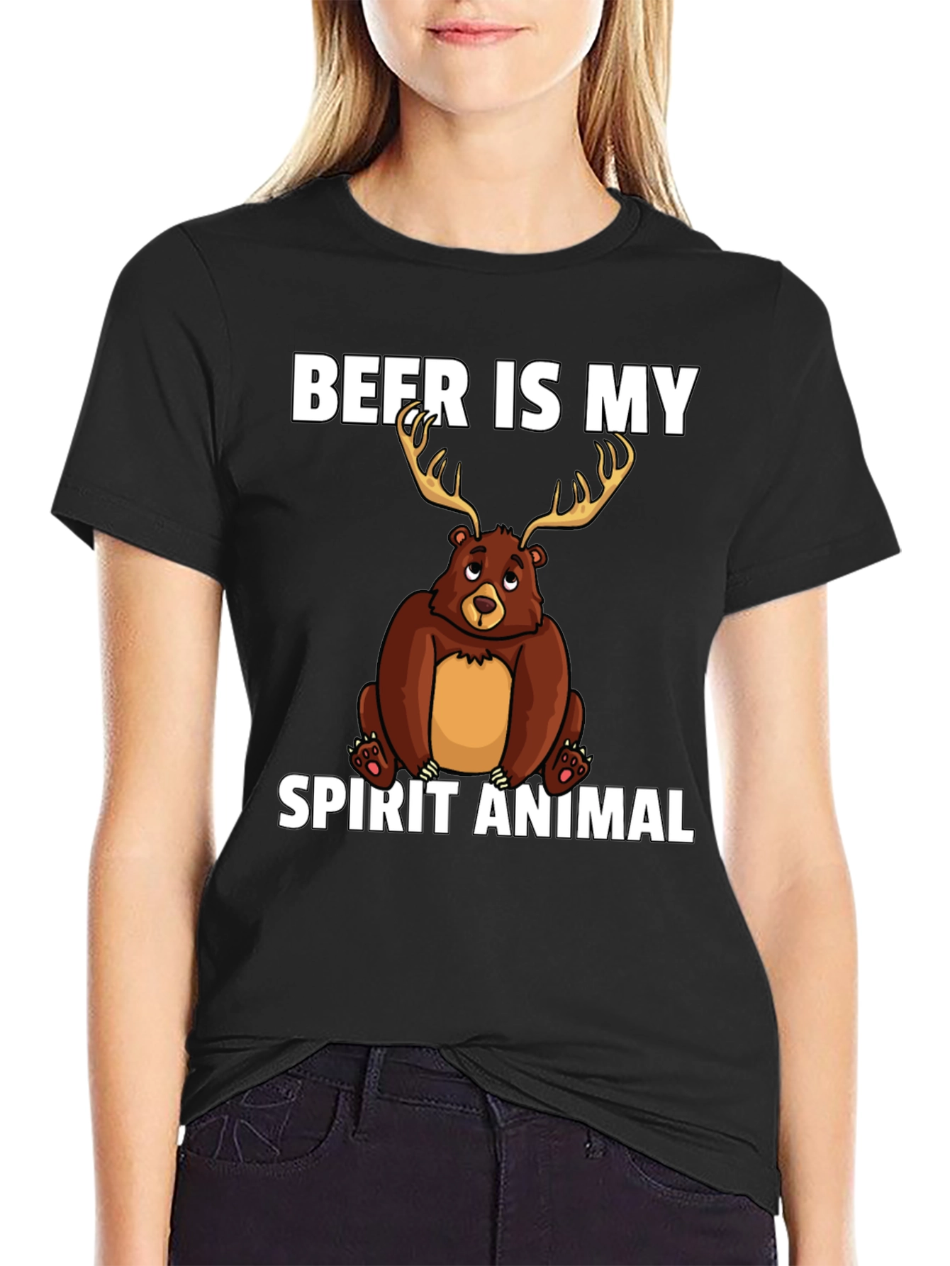 Beer Is My Spirit Animal Graphic T-Shirt