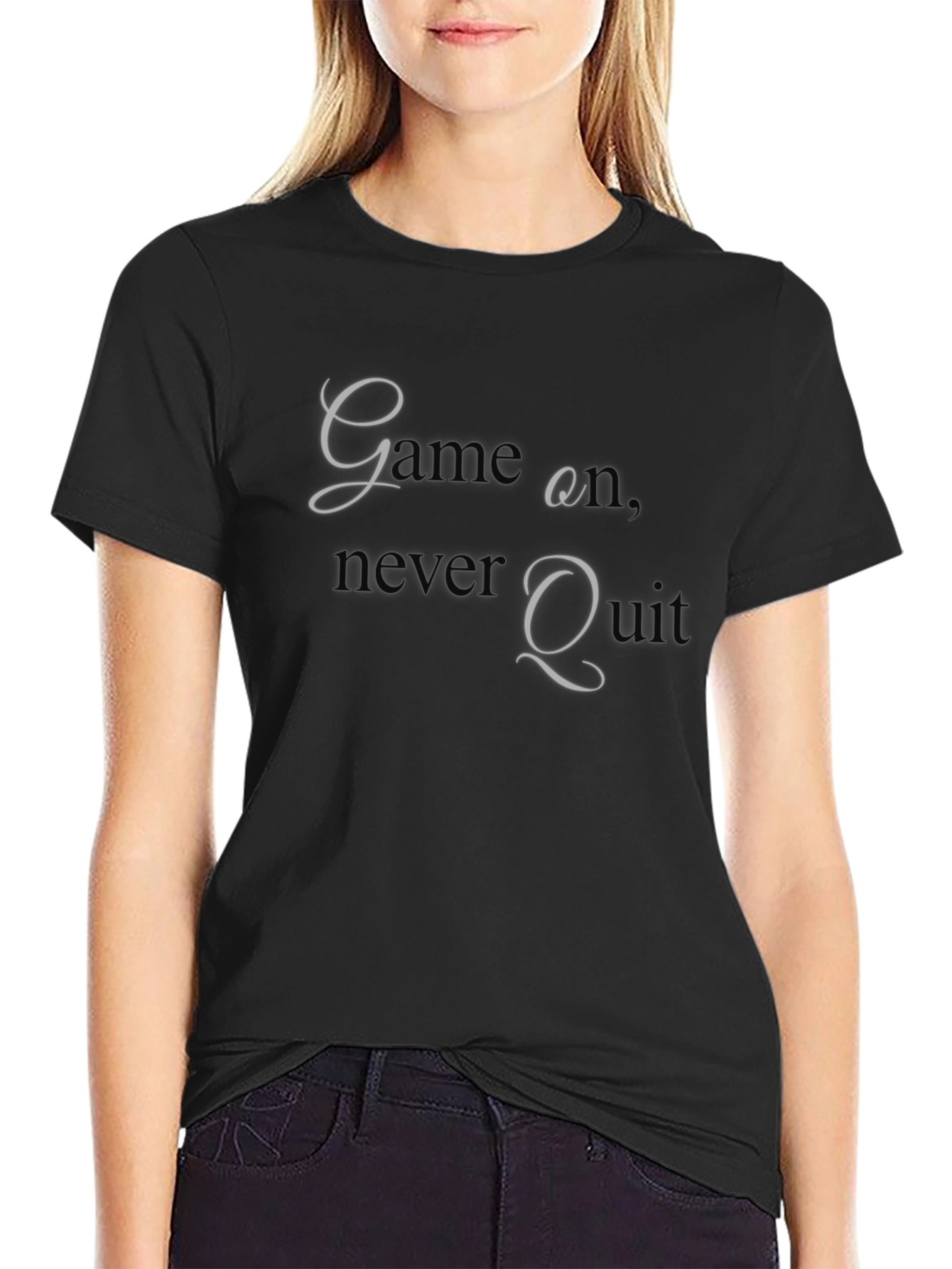 Game On Graphic T-Shirt - Never Quit Attitude