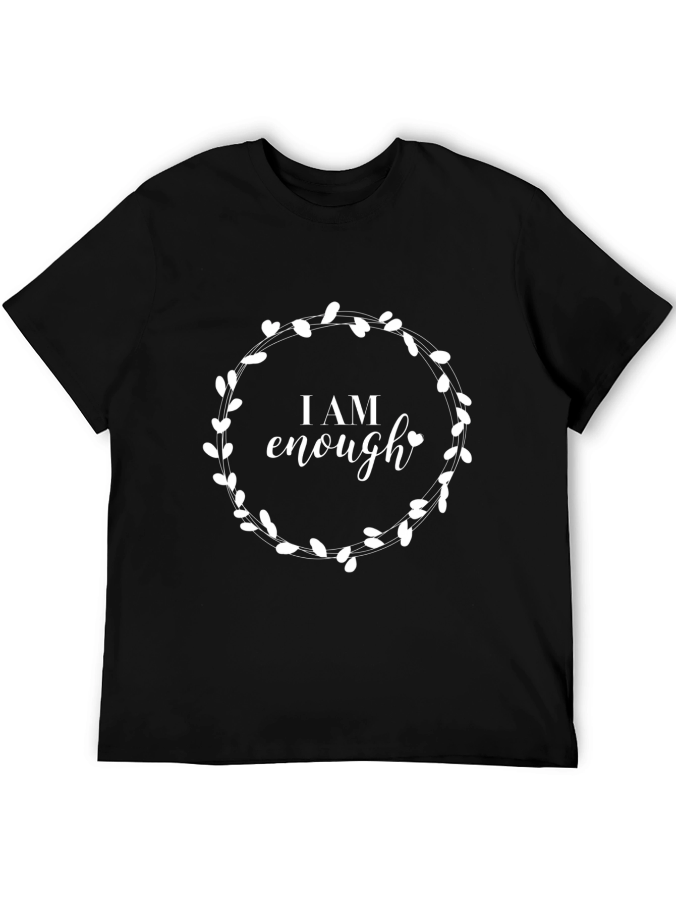 I Am Enough Graphic Tee - Black Unisex Shirt