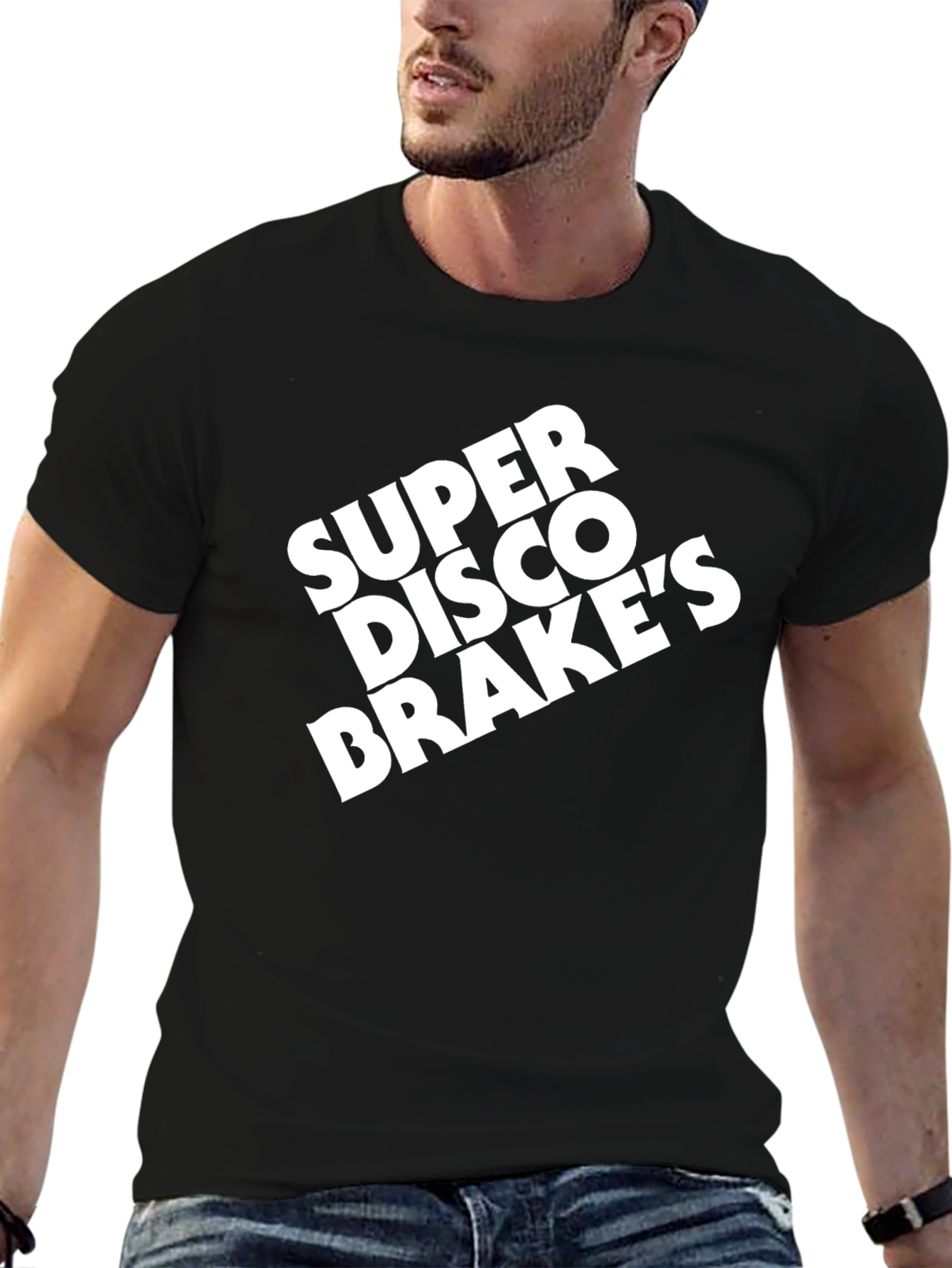Super Disco Brakes Black Graphic Tee