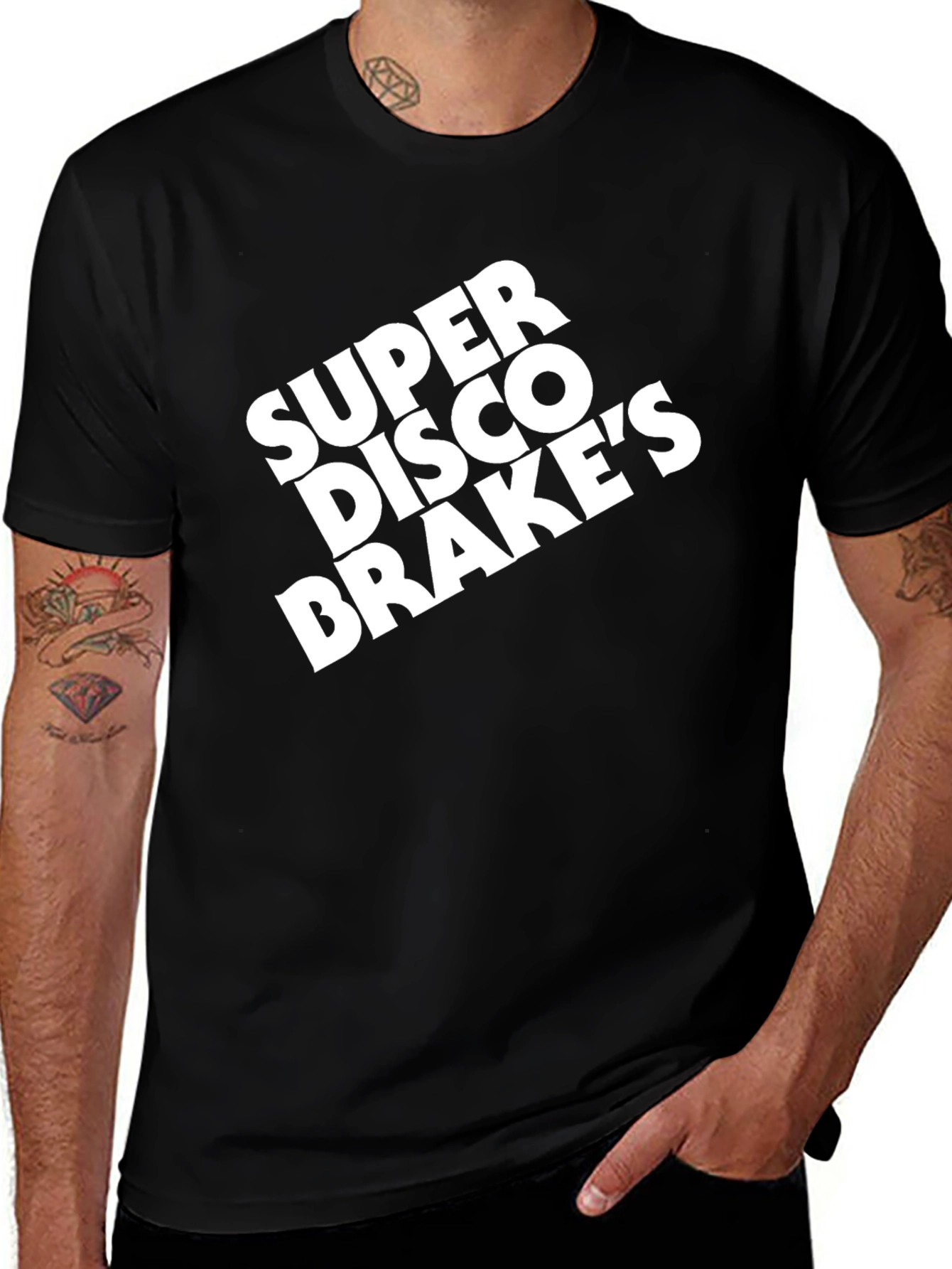 Super Disco Brakes Black Graphic Tee