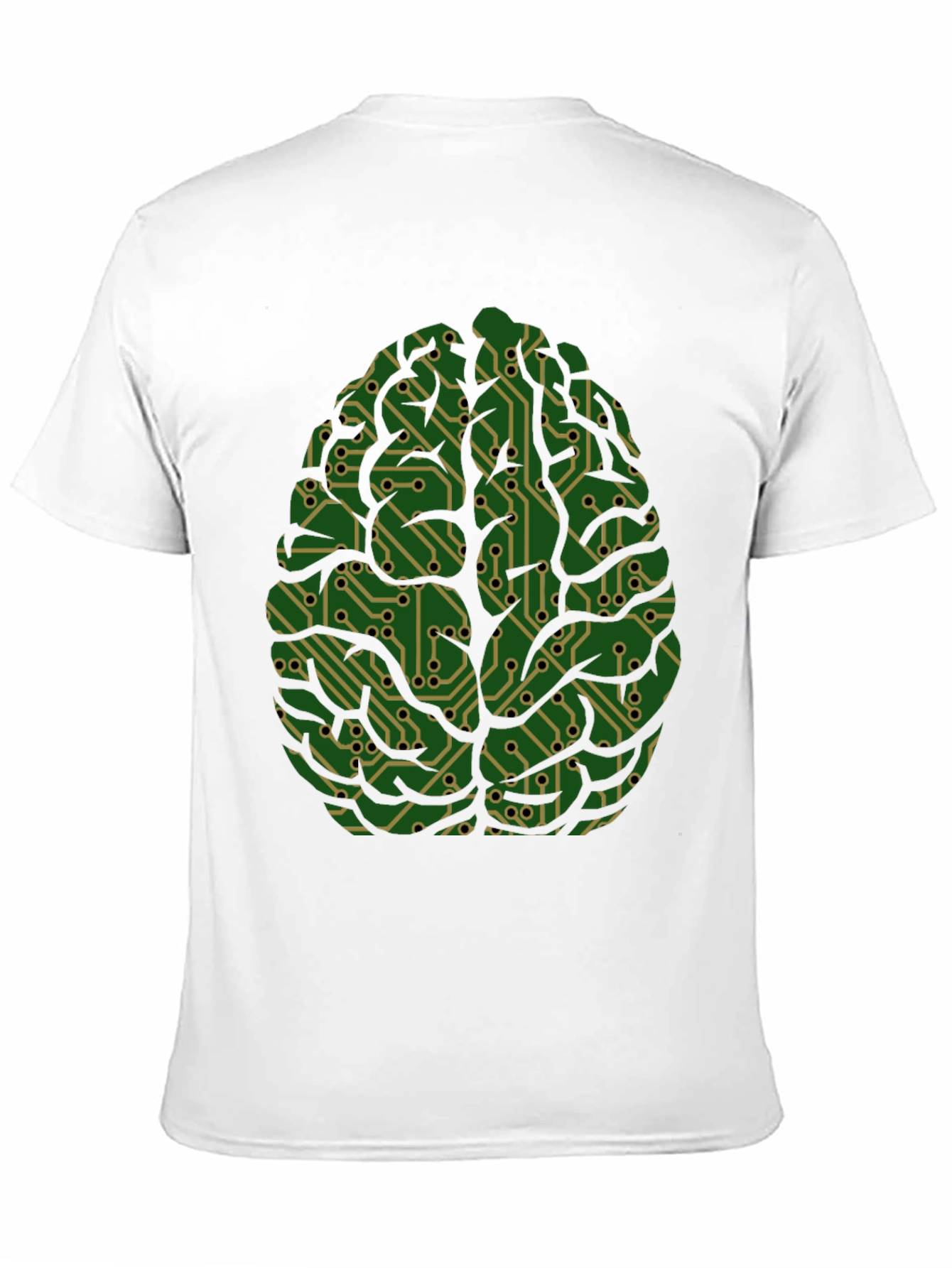 Circuit Brain Graphic Tee - Mens Cool Science T-Shirt