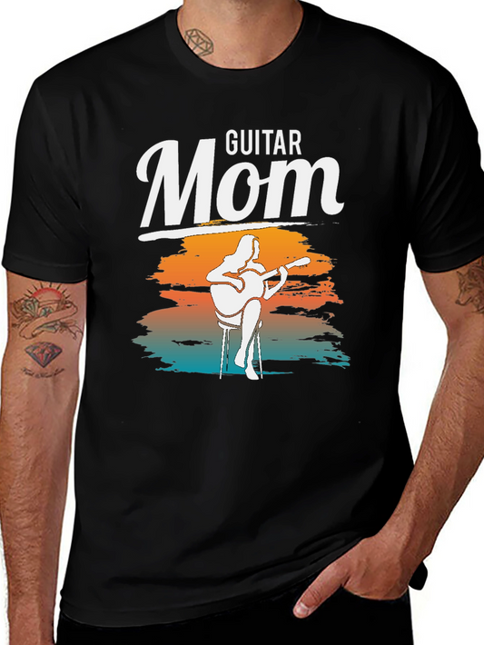 Guitar Mom Graphic T-Shirt