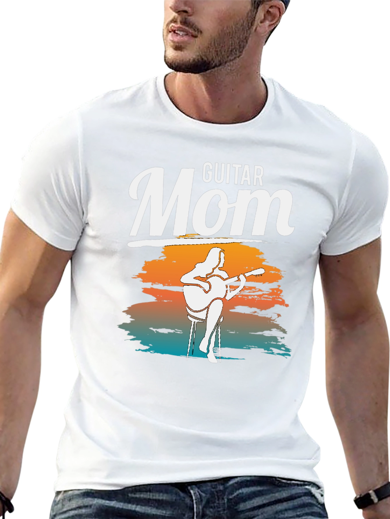 Guitar Mom Graphic T-Shirt