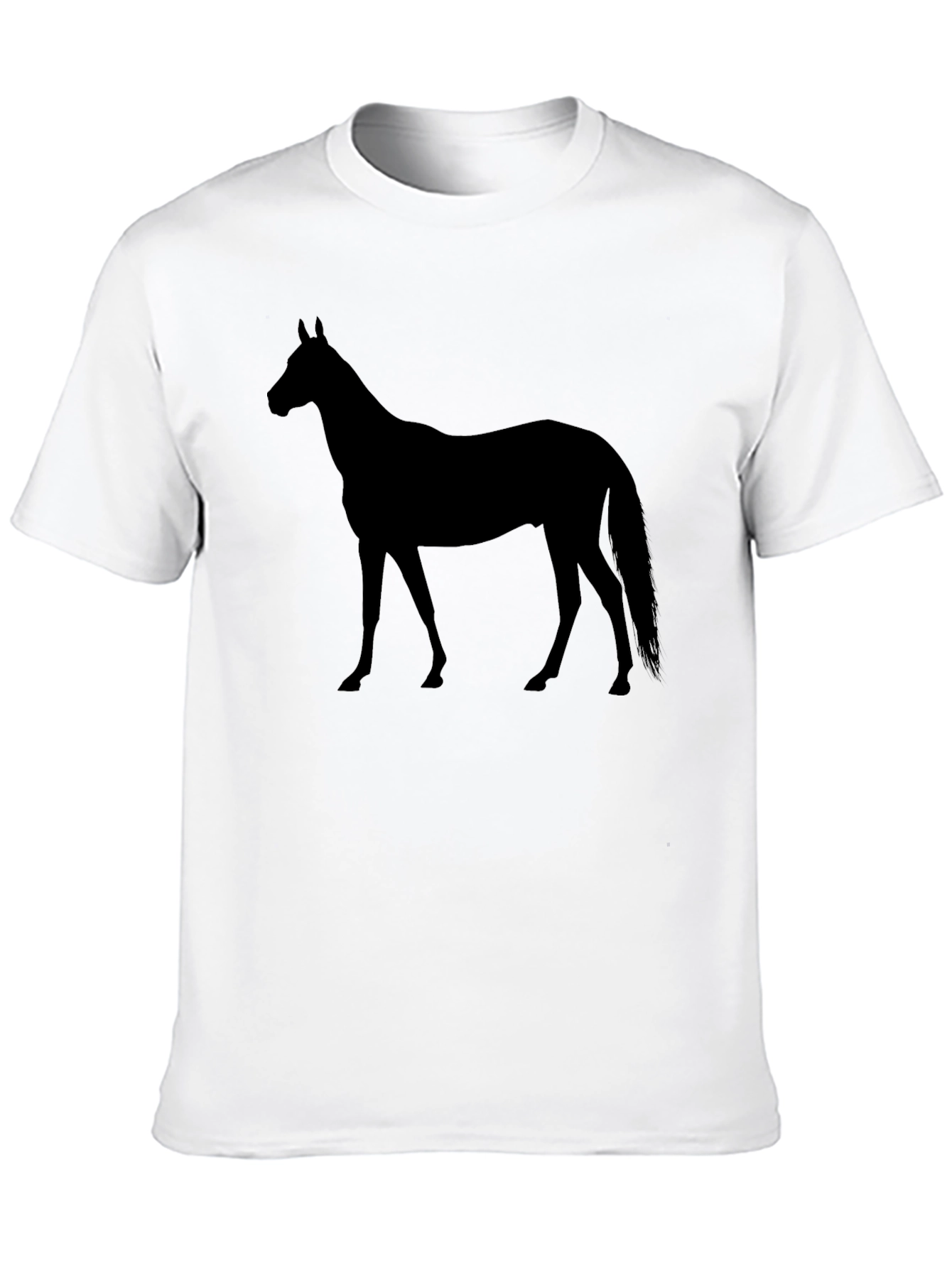 Black Horse Silhouette Graphic Tee