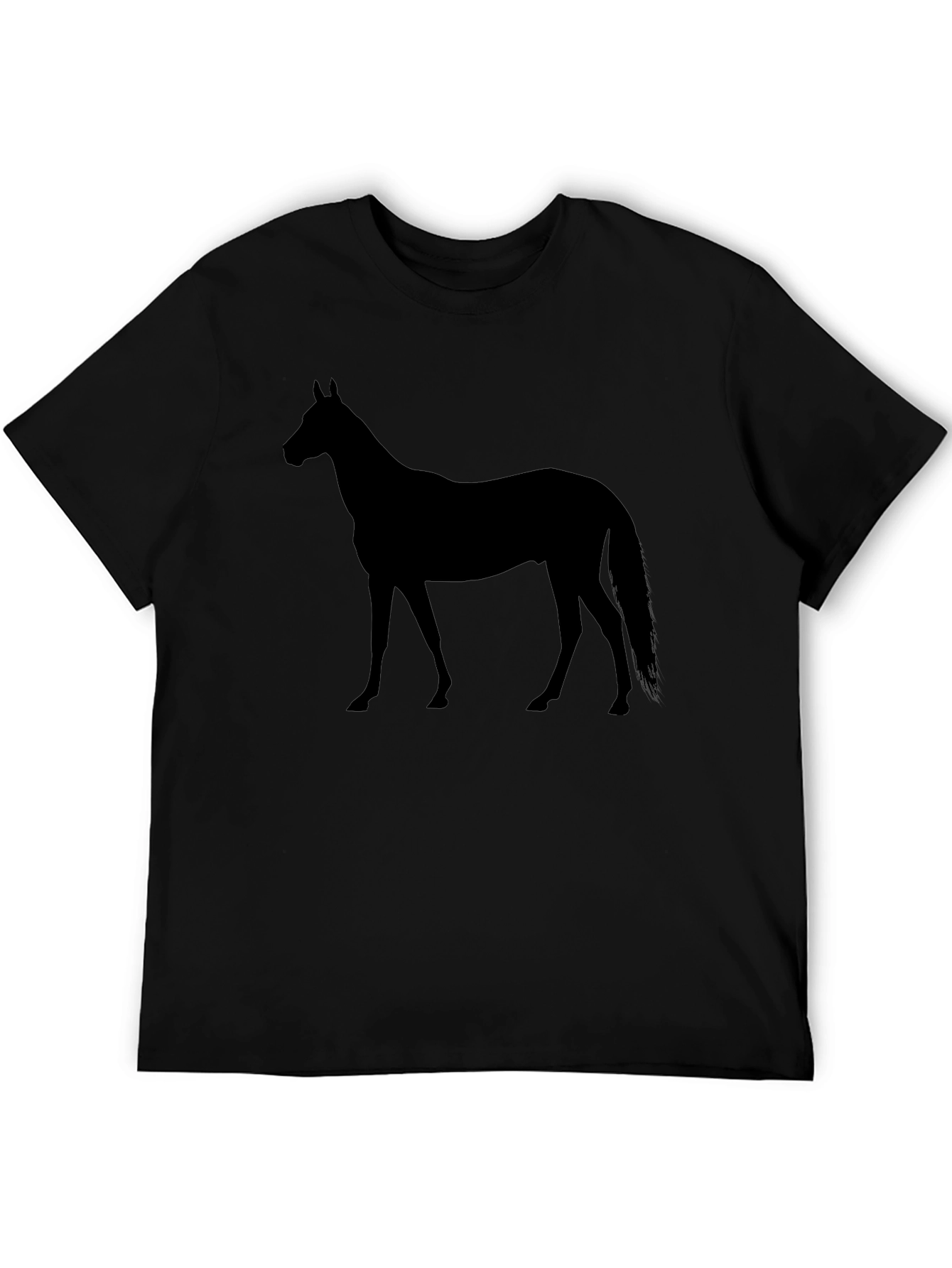 Black Horse Silhouette Graphic Tee