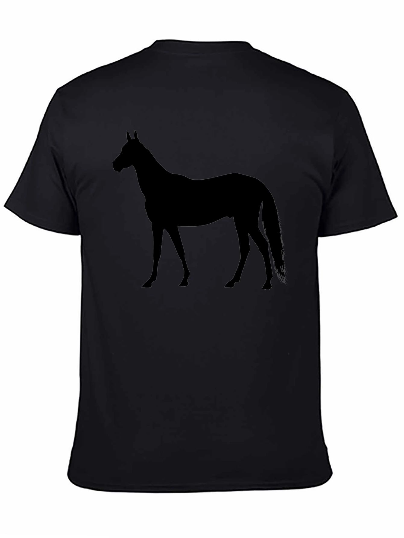 Black Horse Silhouette Graphic Tee