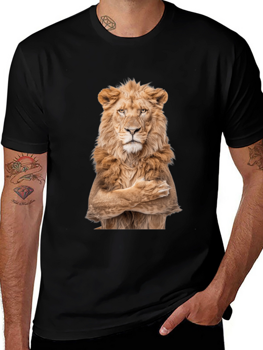 Lion Crossed Arms Graphic Tee
