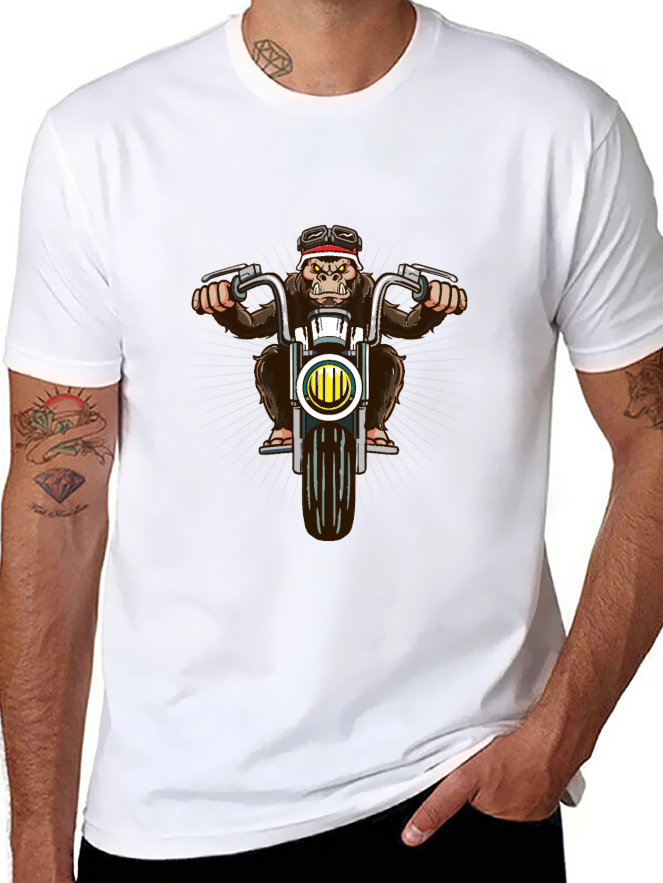 Cool Gorilla Motorbike T-Shirt