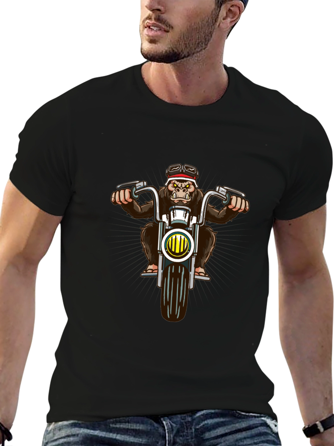Cool Gorilla Motorbike T-Shirt