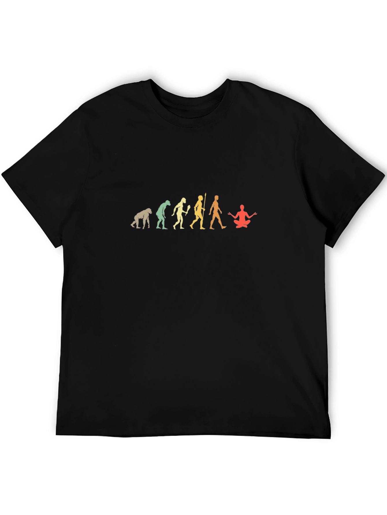 Evolution Yoga Mens Black Graphic Tee