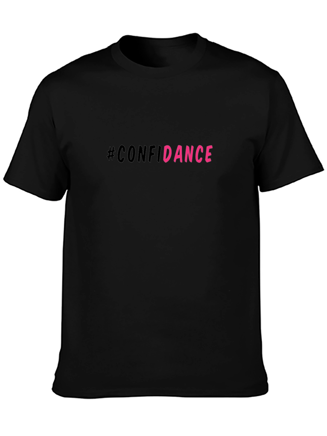 #Confidance Graphic Print Black Unisex T-Shirt