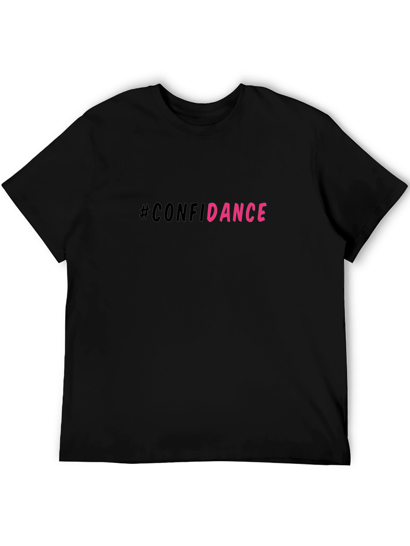 #Confidance Graphic Print Black Unisex T-Shirt