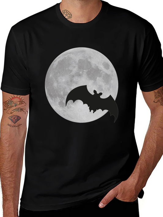 Spooky Bat Moon Graphic Tee