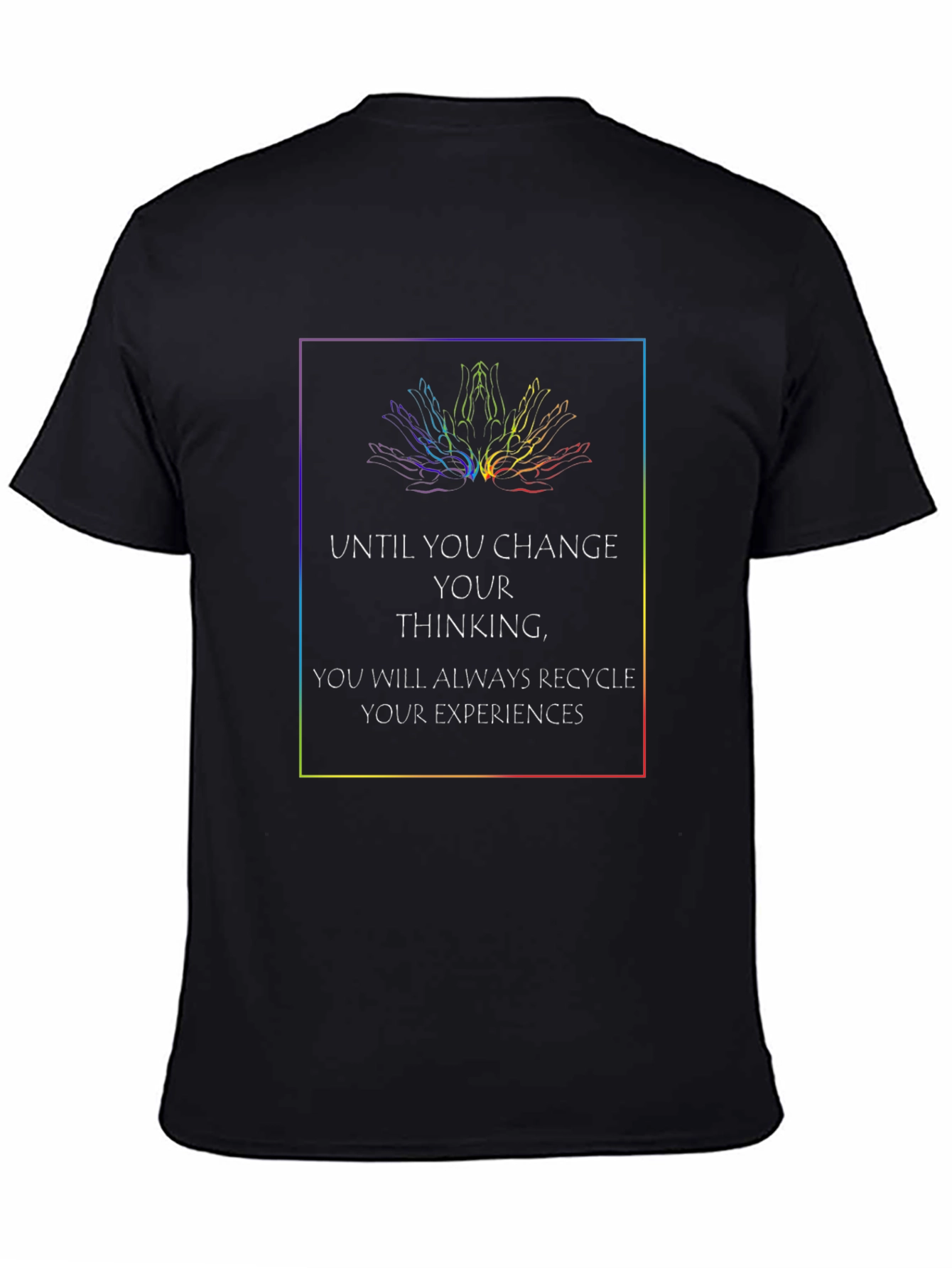 Change Your Thinking Black Graphic T-Shirt