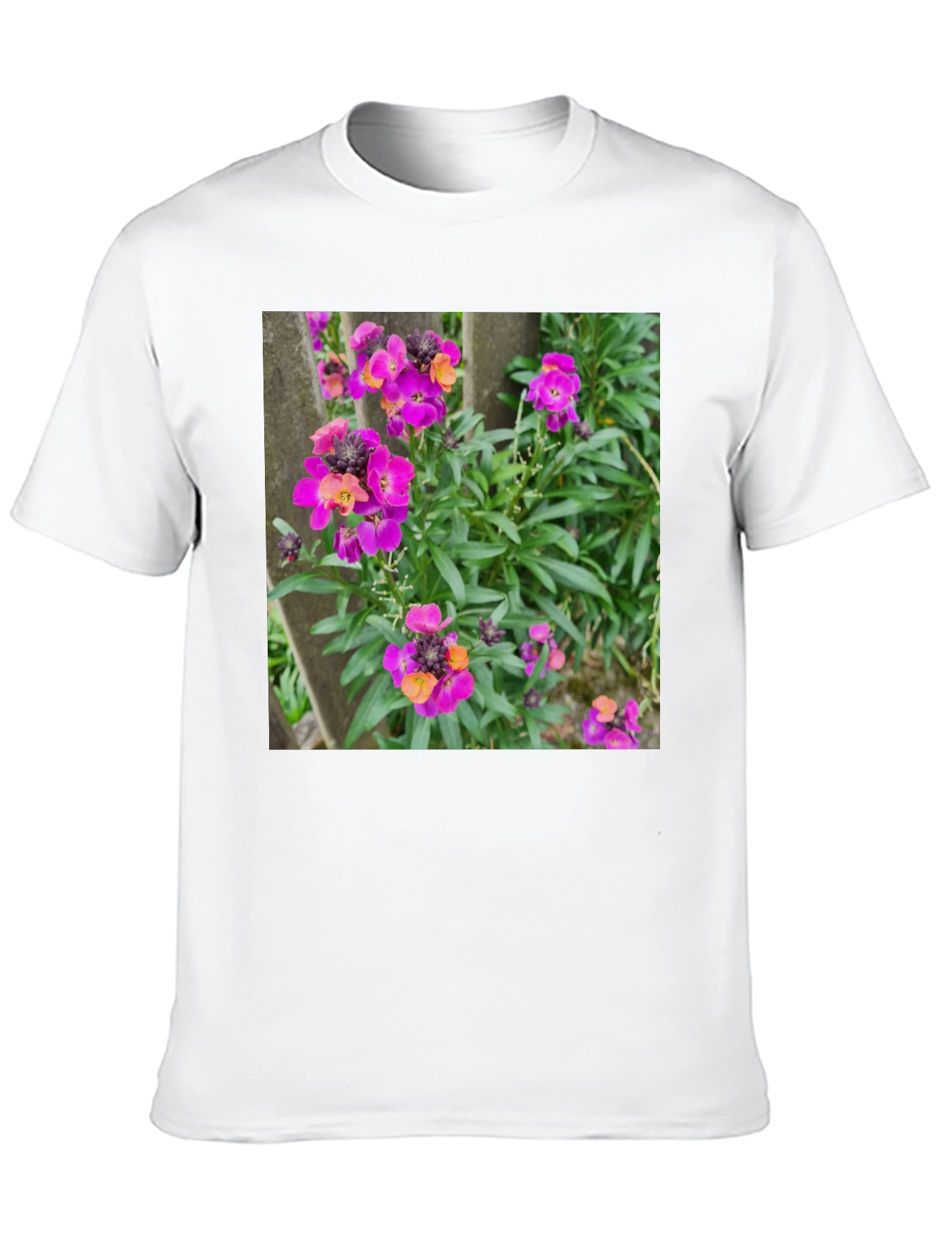 Floral T-Shirt - Purple Wallflowers