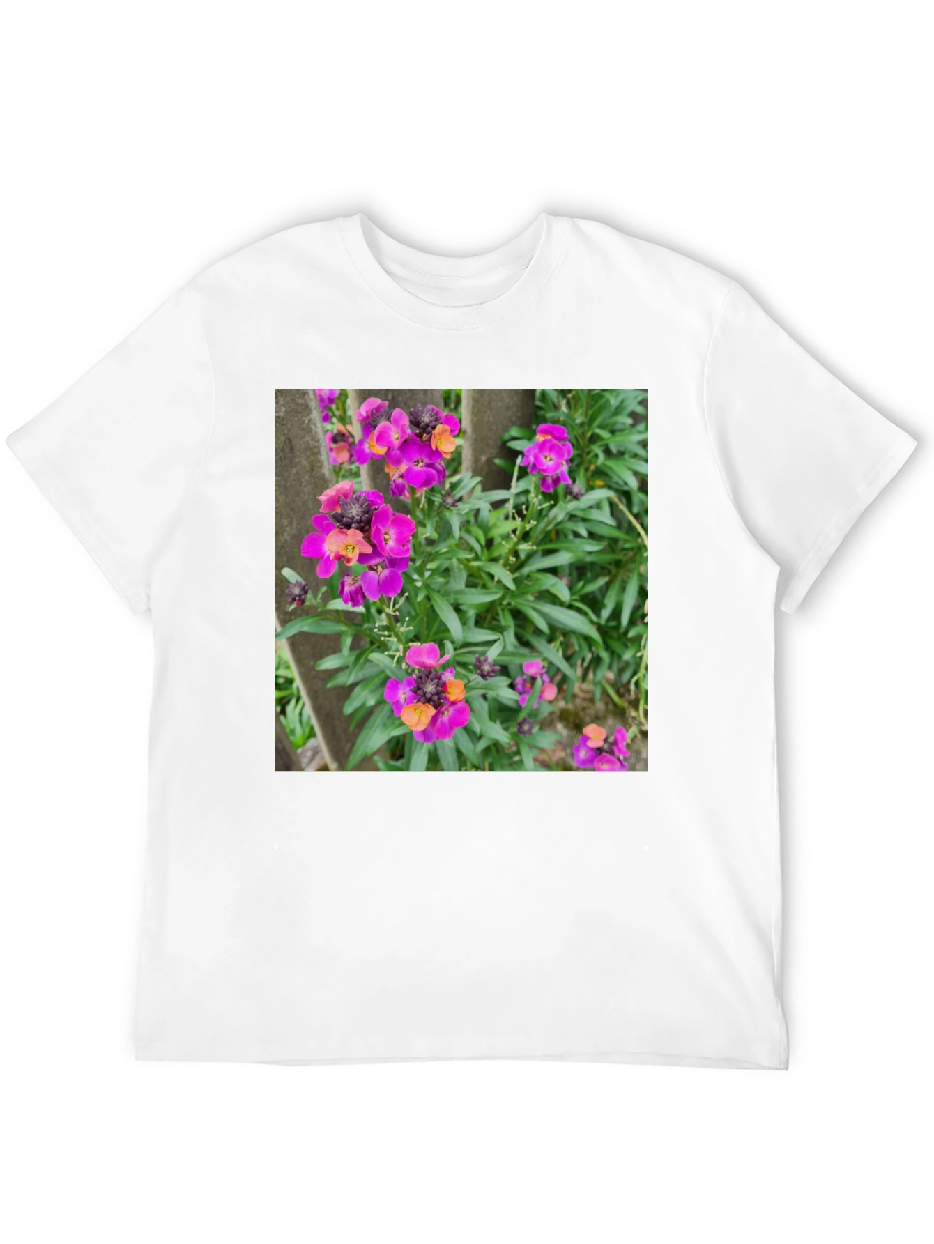 Floral T-Shirt - Purple Wallflowers