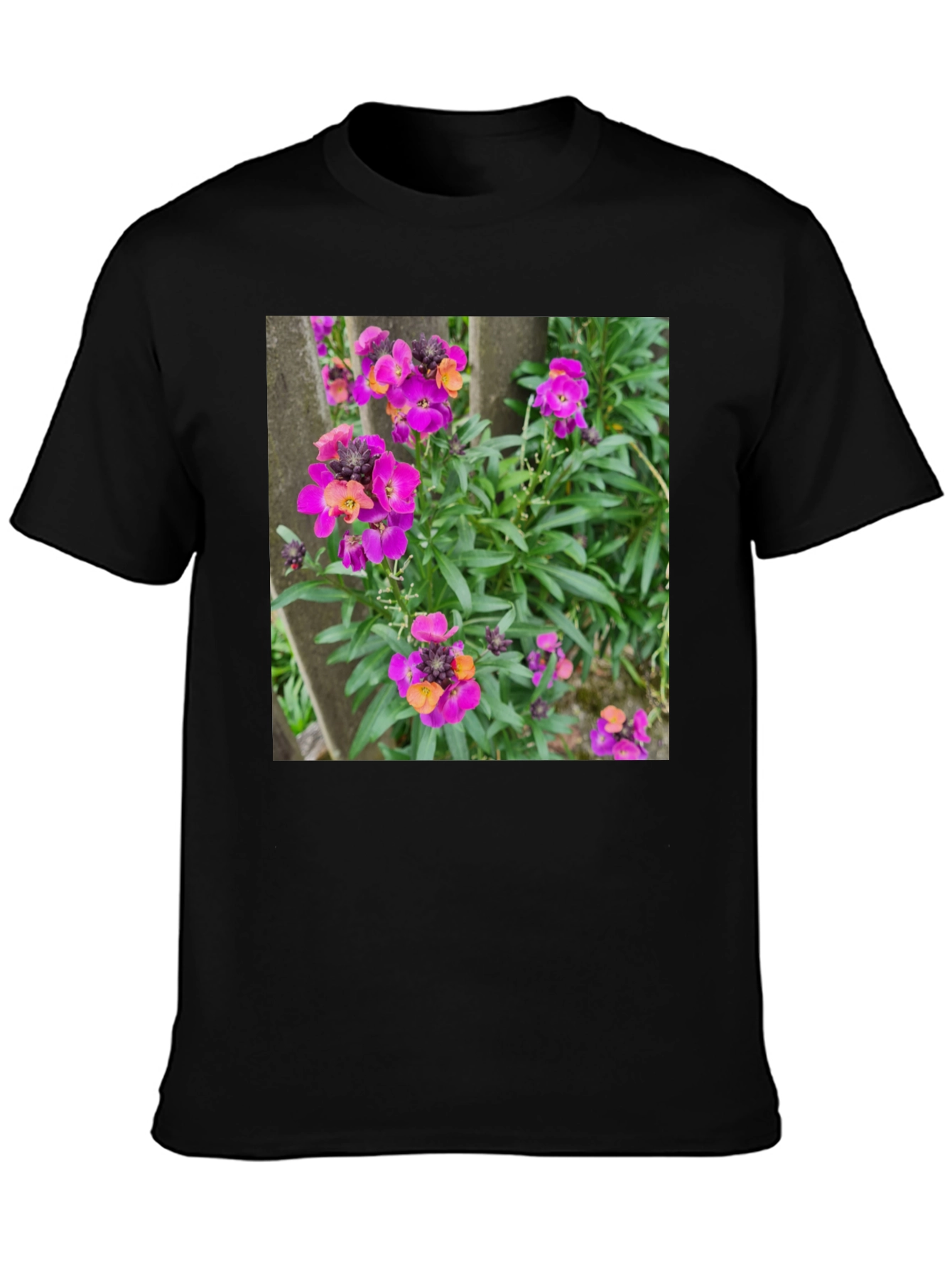 Floral T-Shirt - Purple Wallflowers
