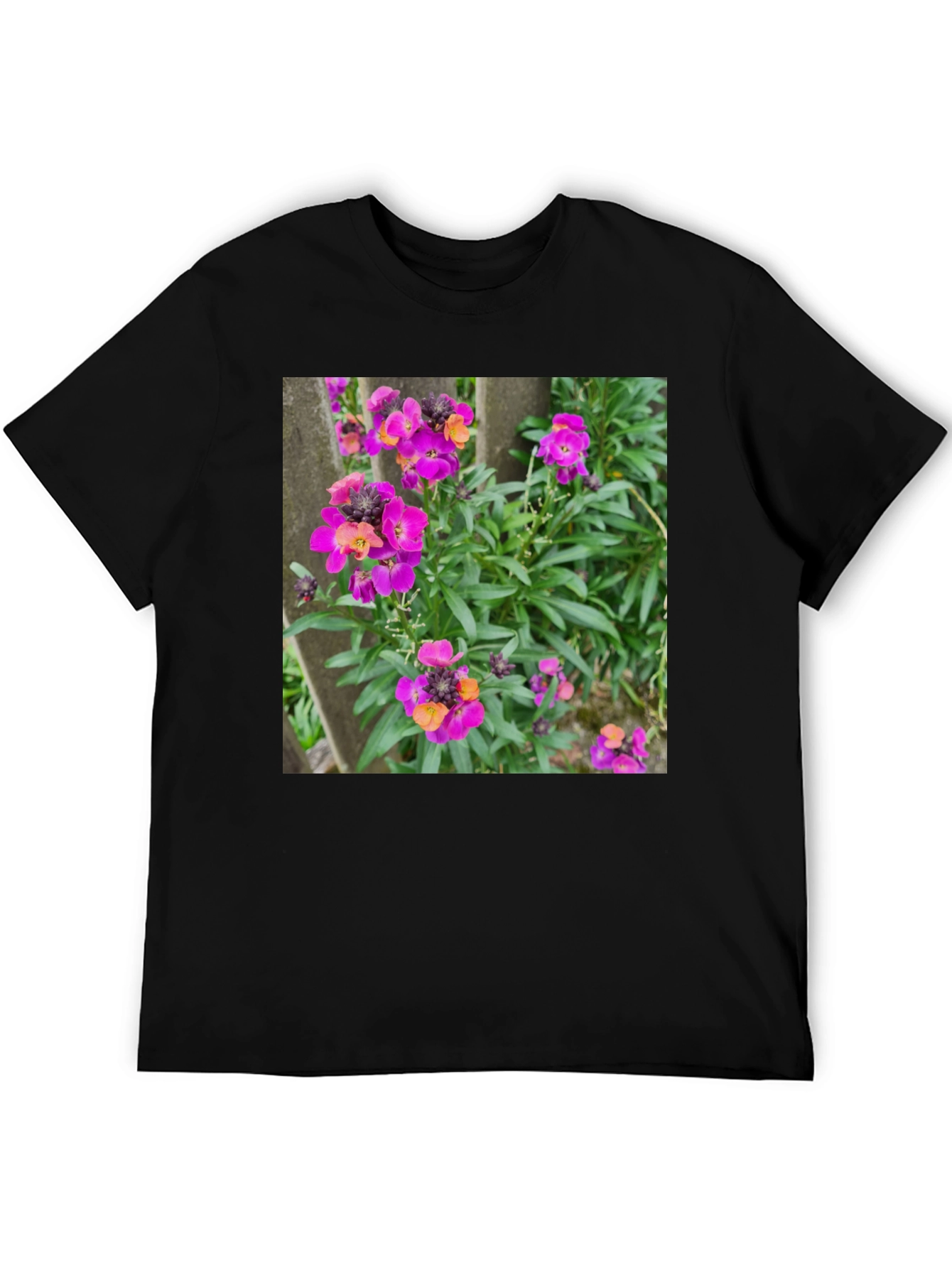 Floral T-Shirt - Purple Wallflowers