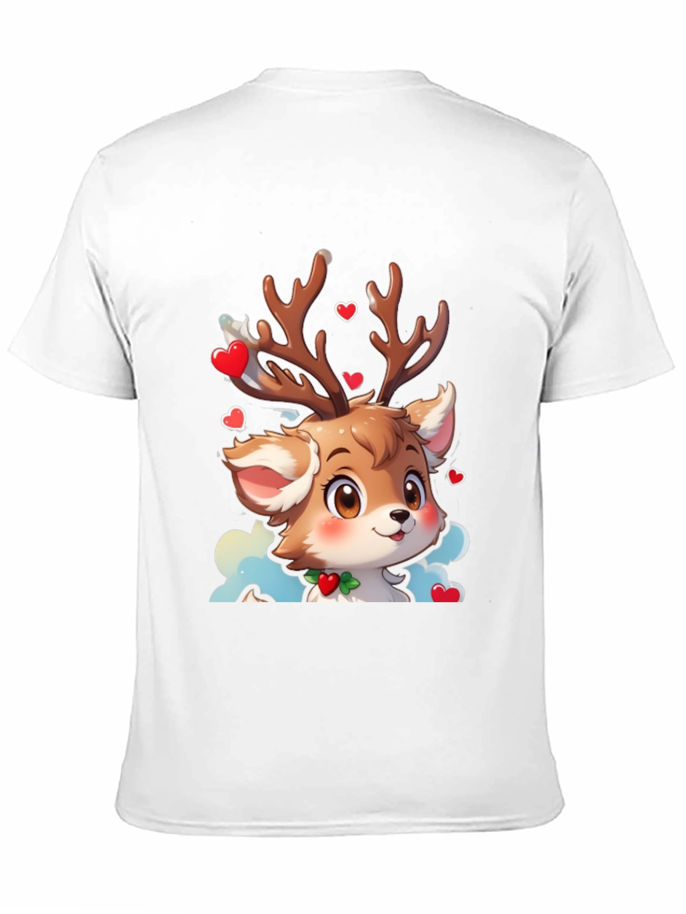 Cute Reindeer Cartoon T-Shirt