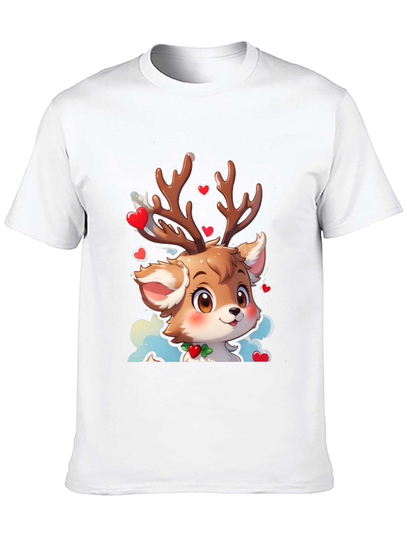 Cute Reindeer Cartoon T-Shirt