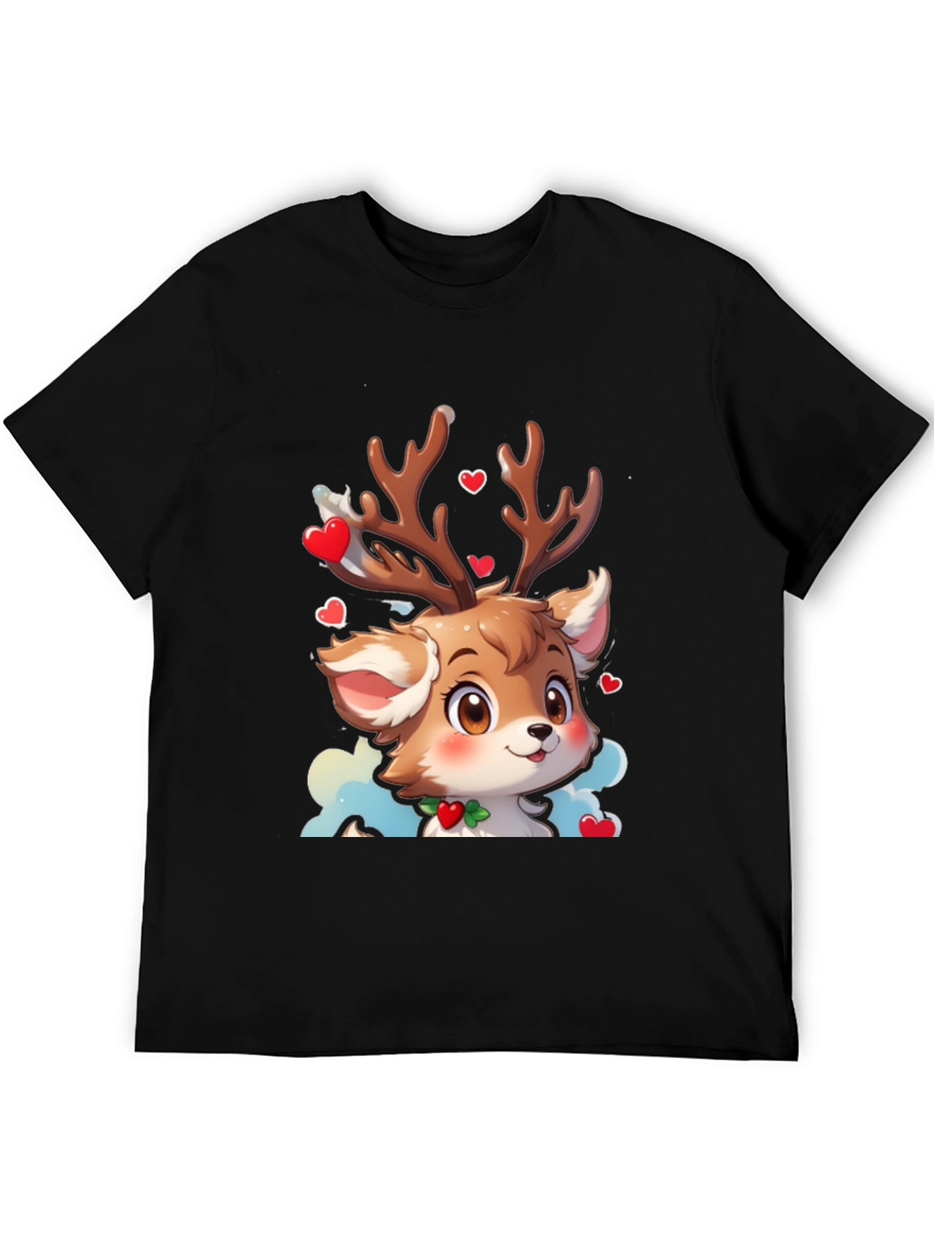 Cute Reindeer Cartoon T-Shirt