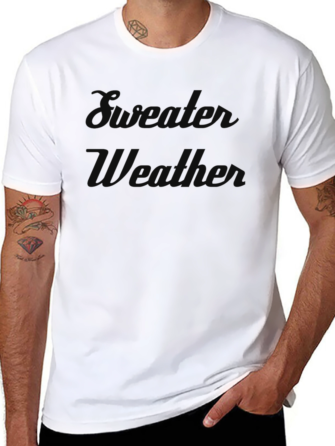 Sweater Weather Graphic Tee - Trendy Unisex T-Shirt