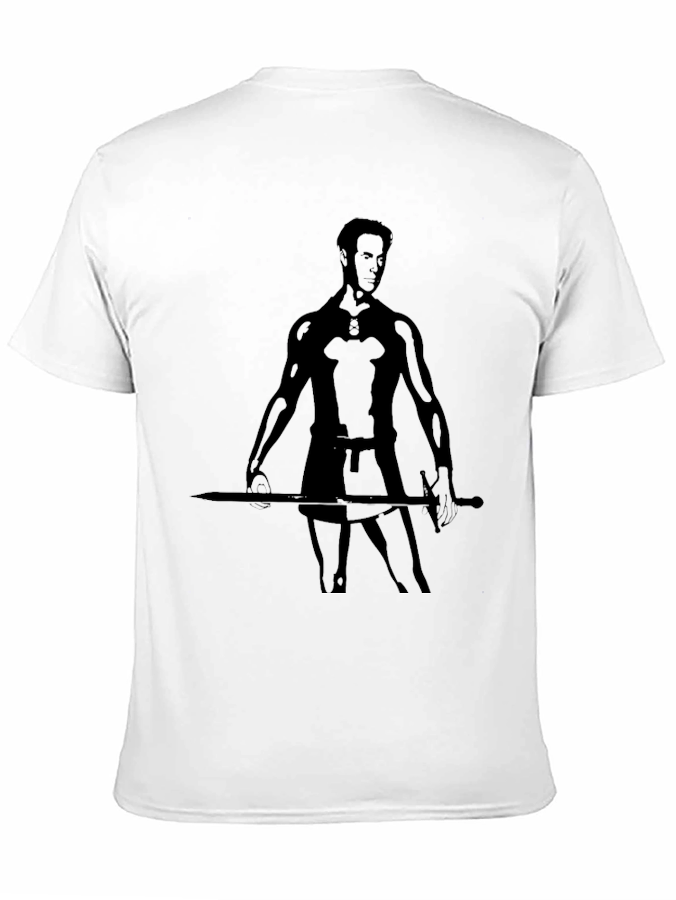 Silhouette Warrior T-Shirt - Mens Black Tee