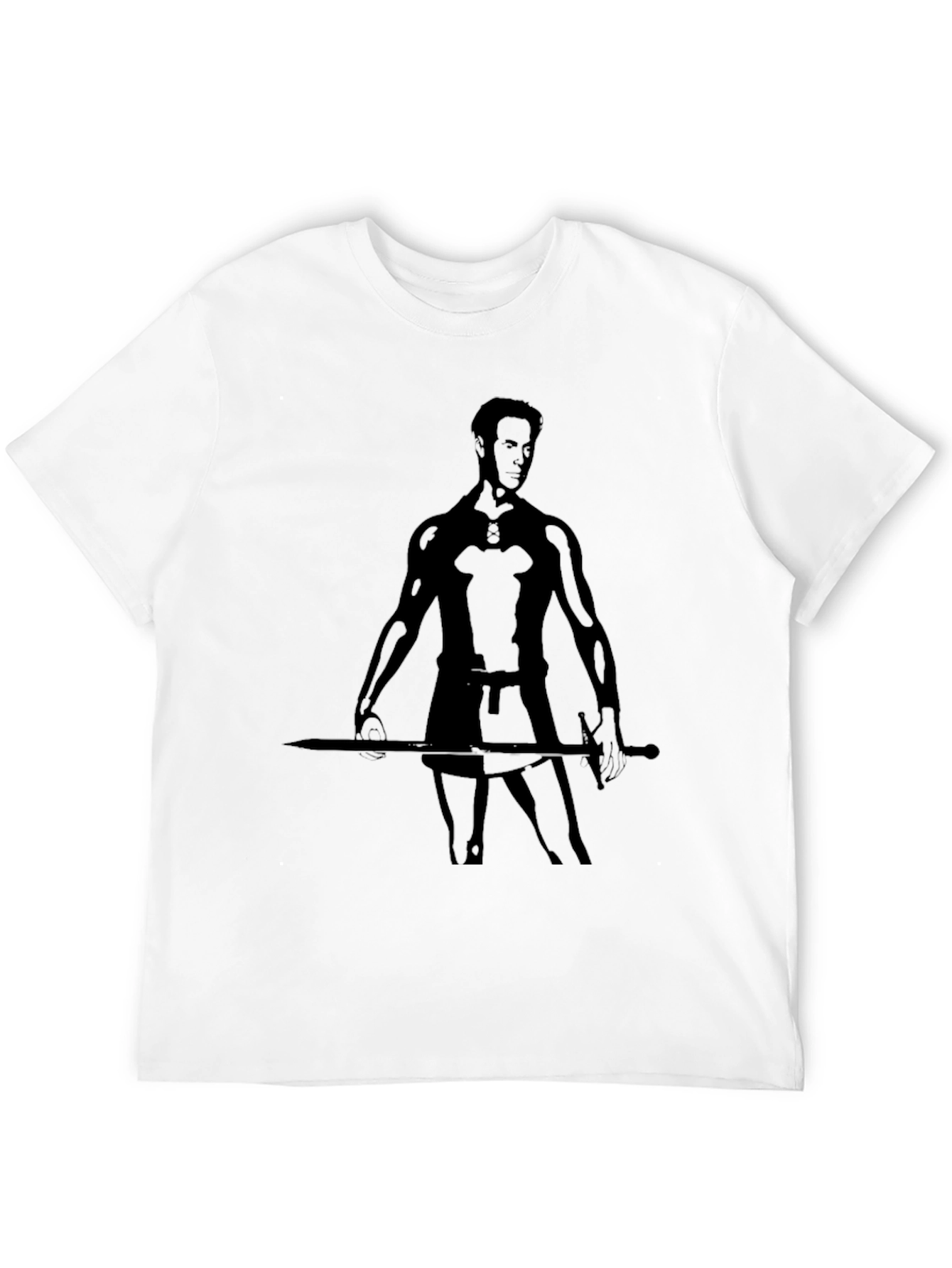 Silhouette Warrior T-Shirt - Mens Black Tee