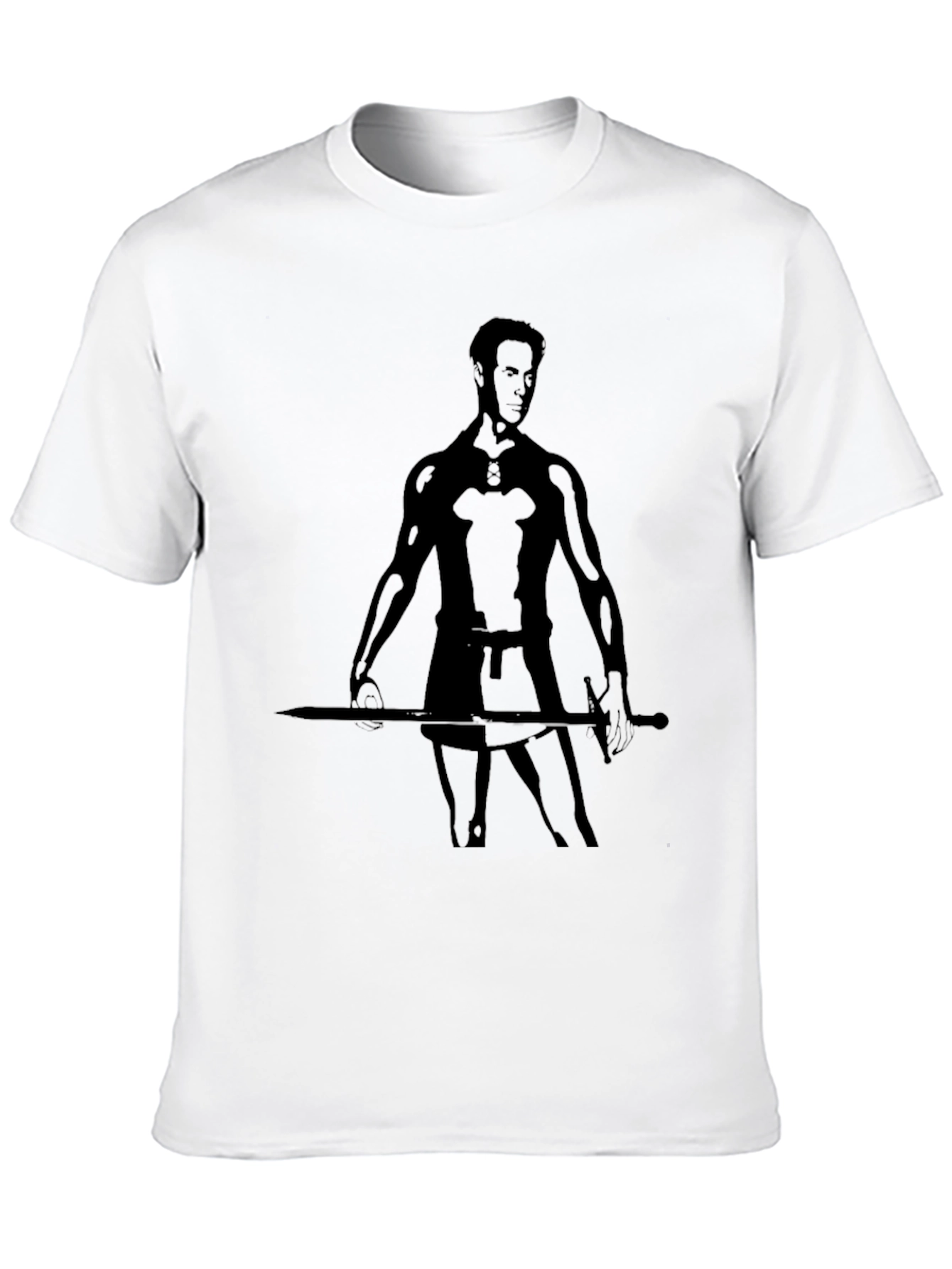 Silhouette Warrior T-Shirt - Mens Black Tee