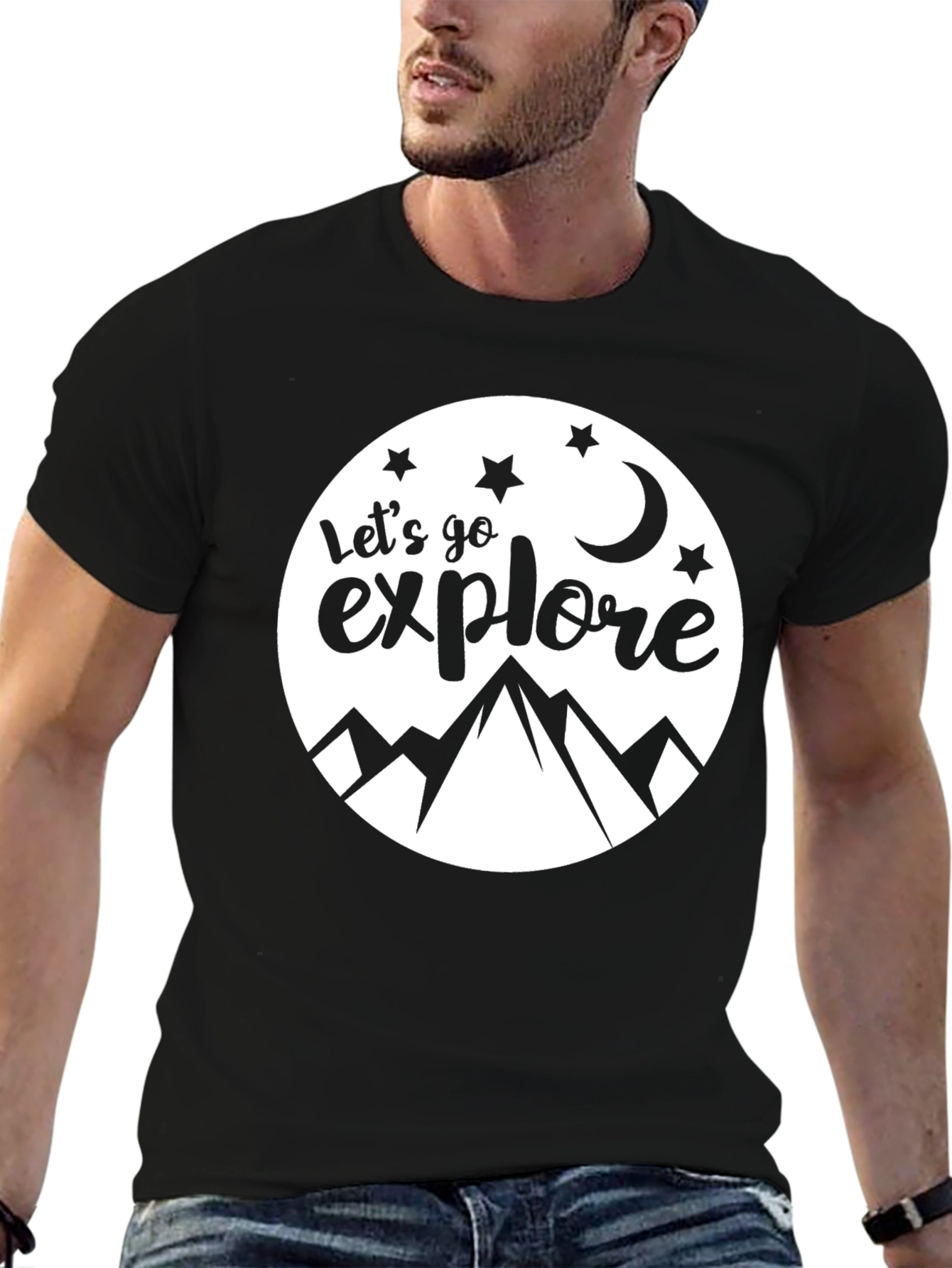 Lets Go Explore Graphic Tee - Adventure Awaits!