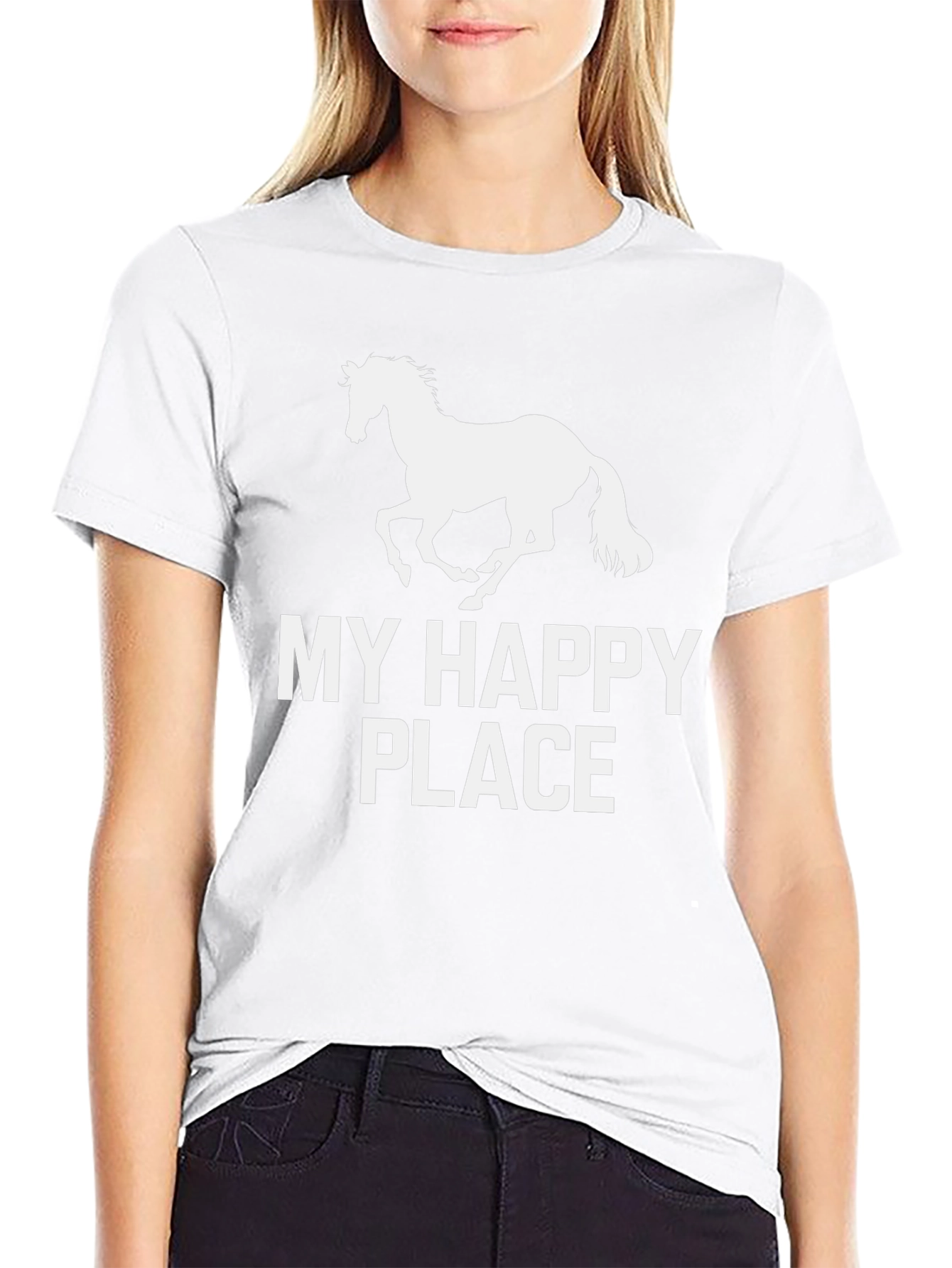 My Happy Place Horse Graphic T-Shirt