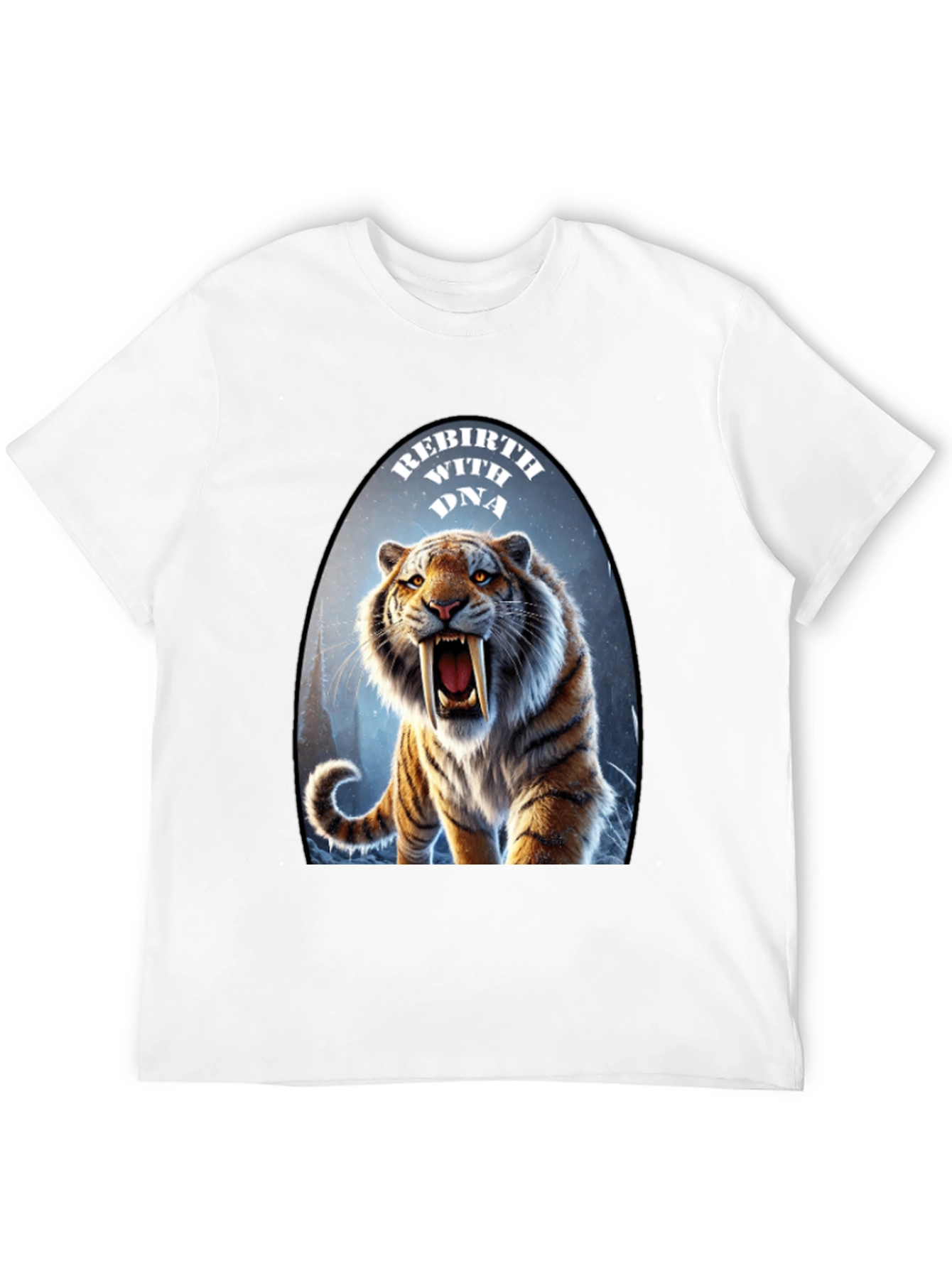 Rebirth With DNA Tiger Graphic T-Shirt