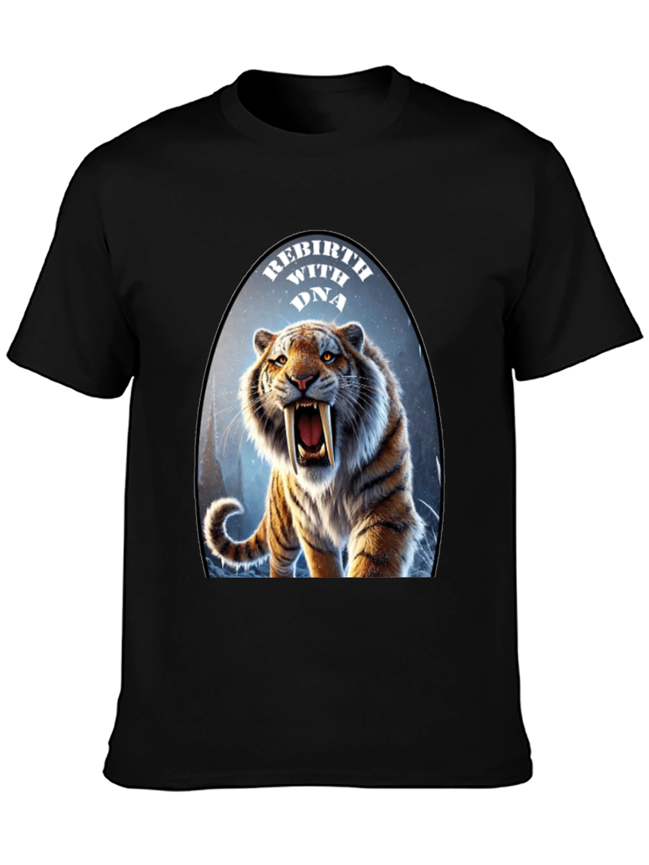 Rebirth With DNA Tiger Graphic T-Shirt