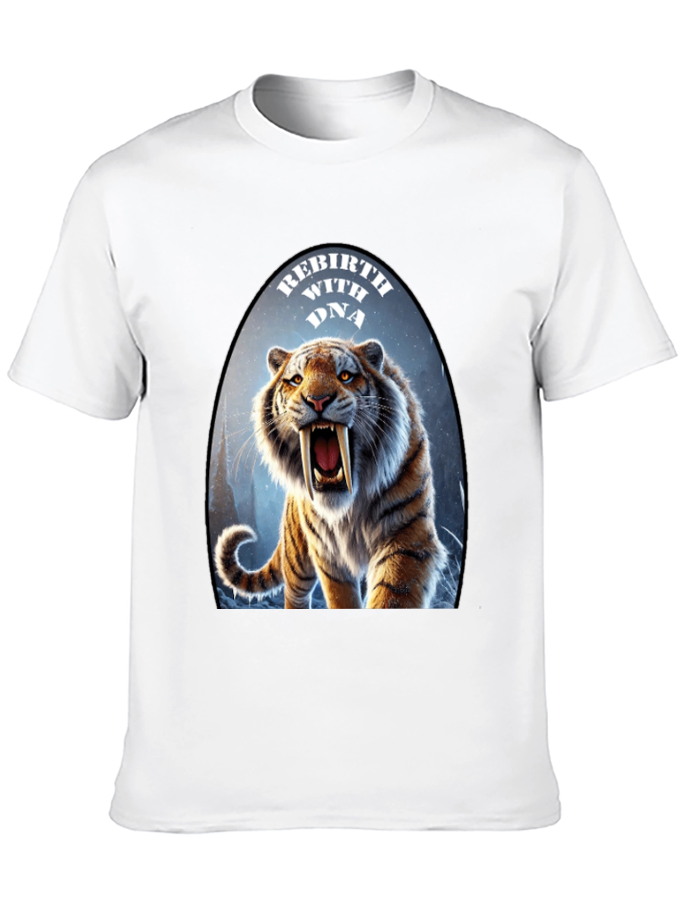 Rebirth With DNA Tiger Graphic T-Shirt