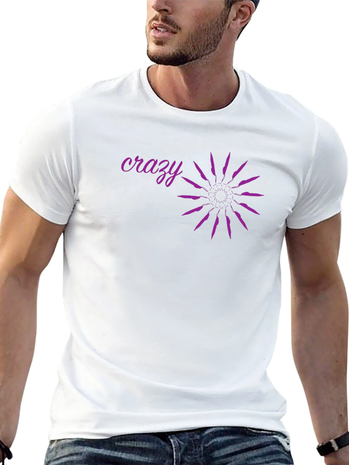 Crazy Graphic Black T-Shirt