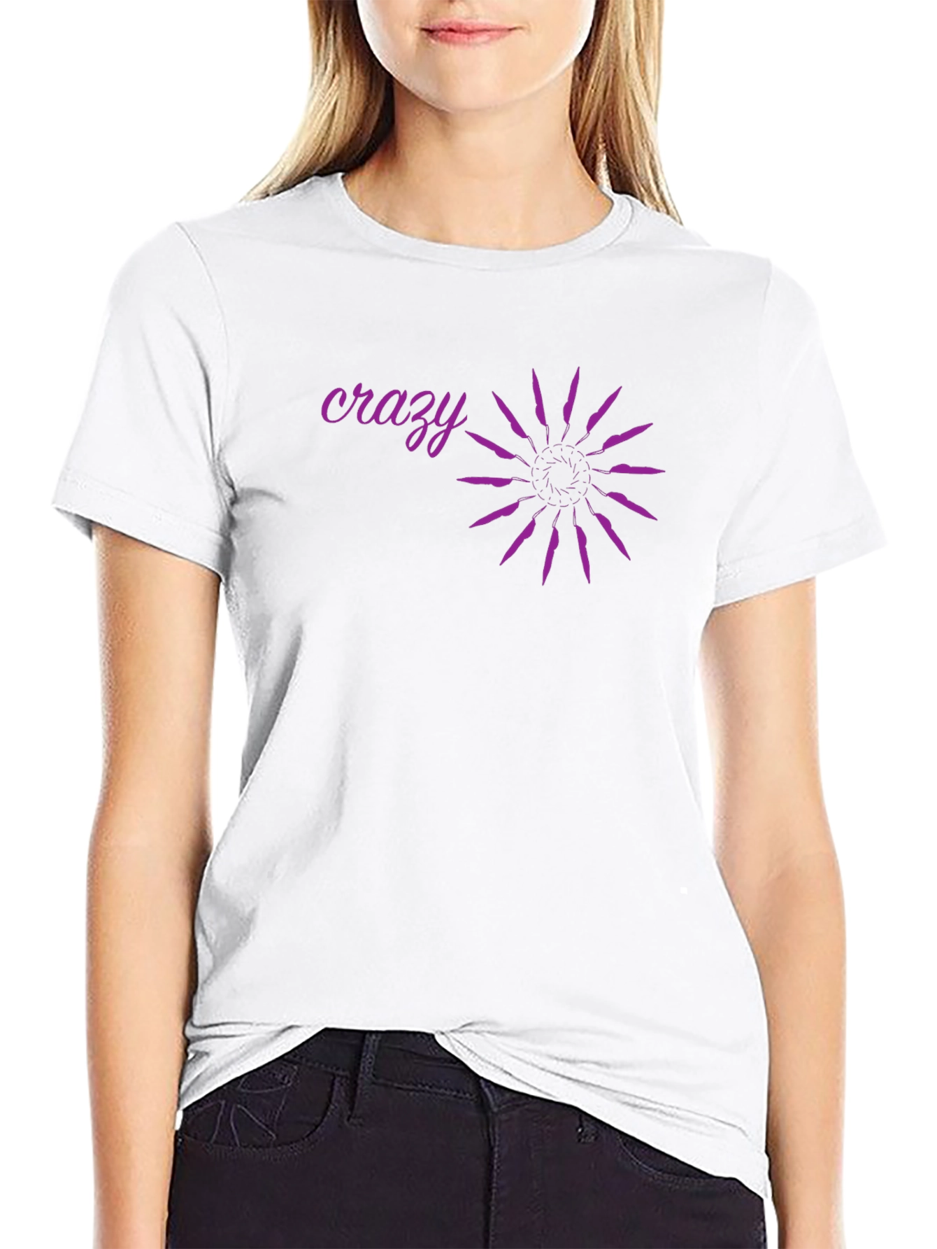 Crazy Graphic Black T-Shirt