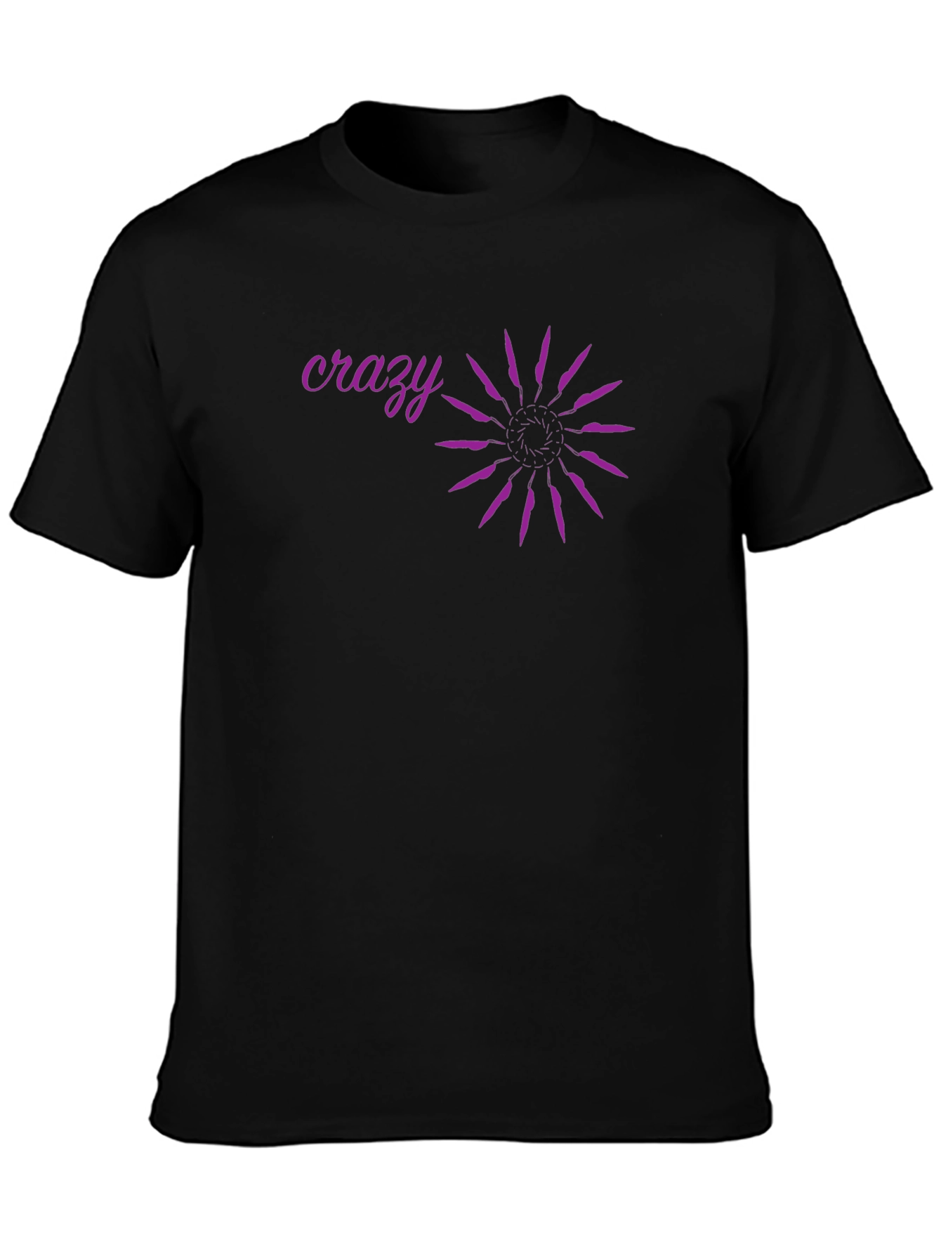 Crazy Graphic Black T-Shirt