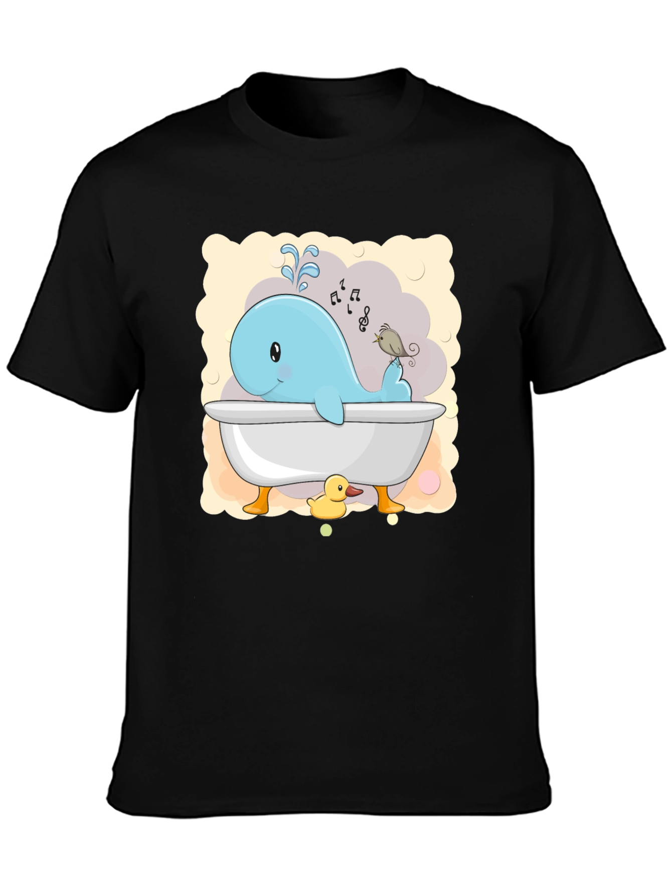 Cute Whale in Tub T-Shirt