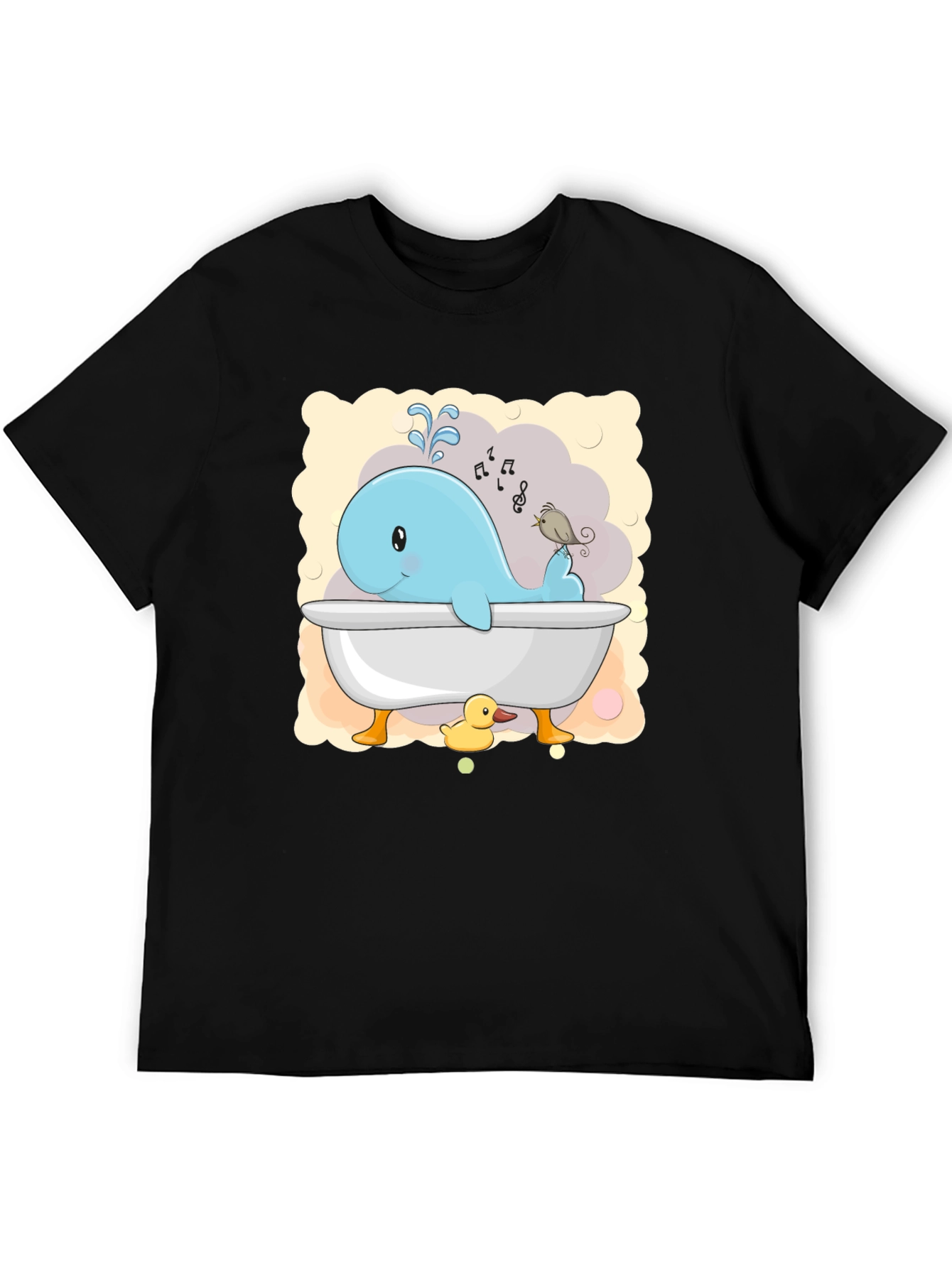 Cute Whale in Tub T-Shirt