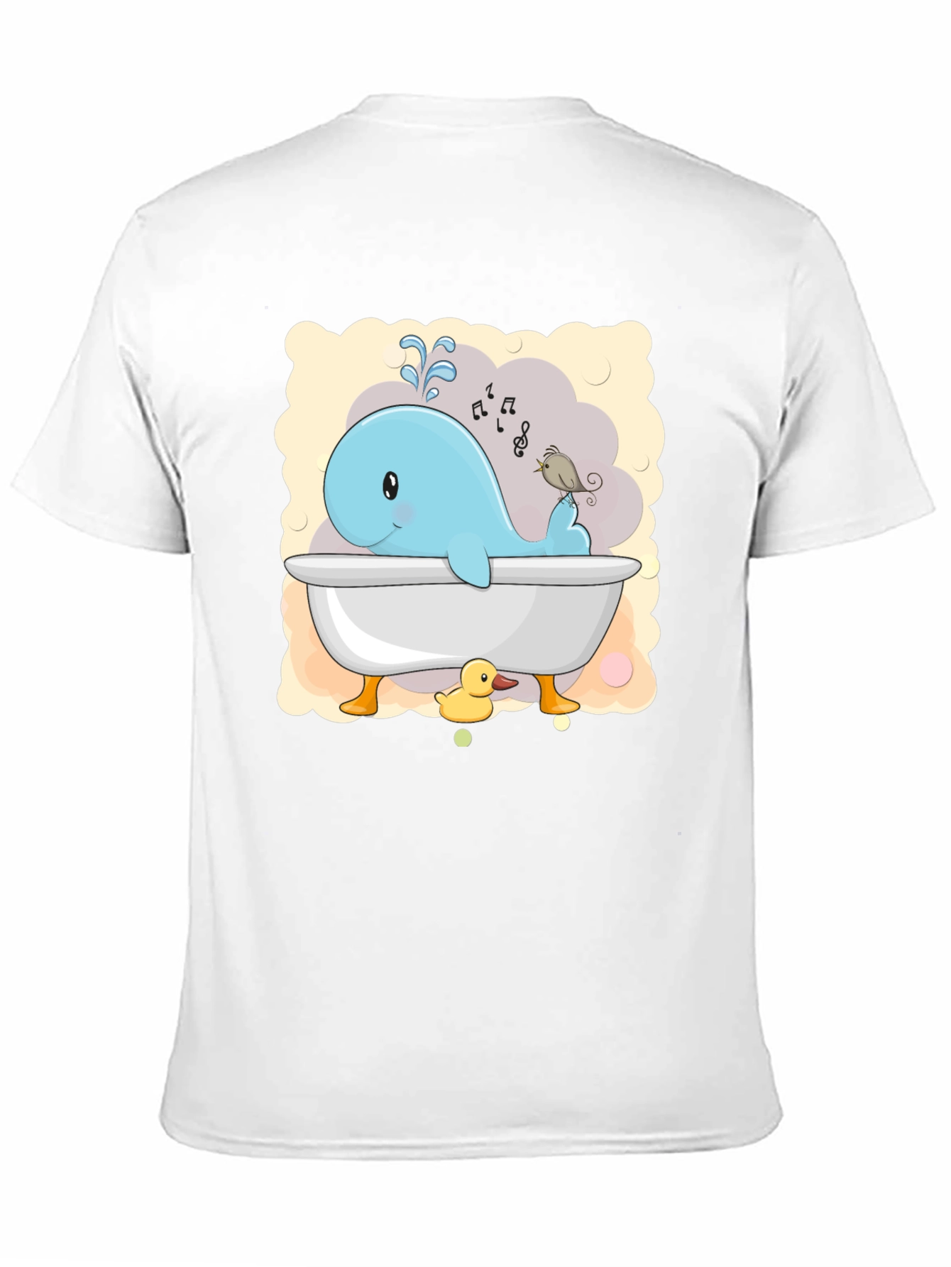 Cute Whale in Tub T-Shirt