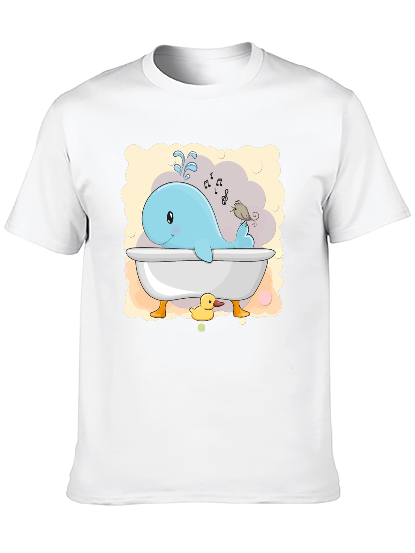 Cute Whale in Tub T-Shirt