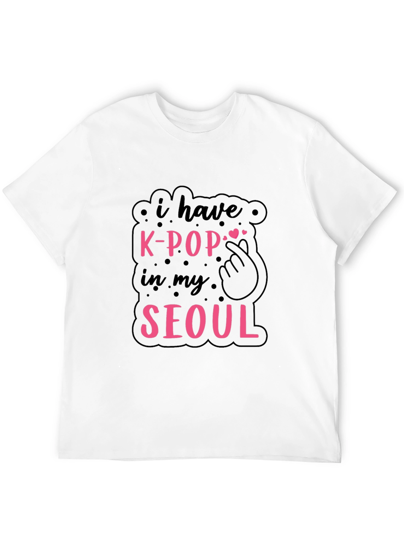 K-Pop in My Seoul Black T-Shirt