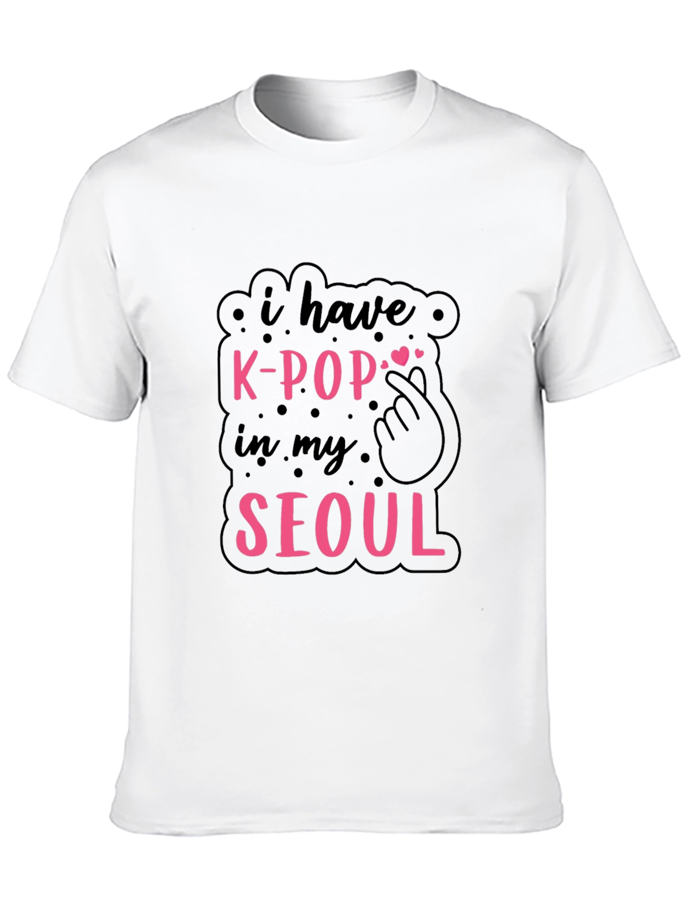 K-Pop in My Seoul Black T-Shirt