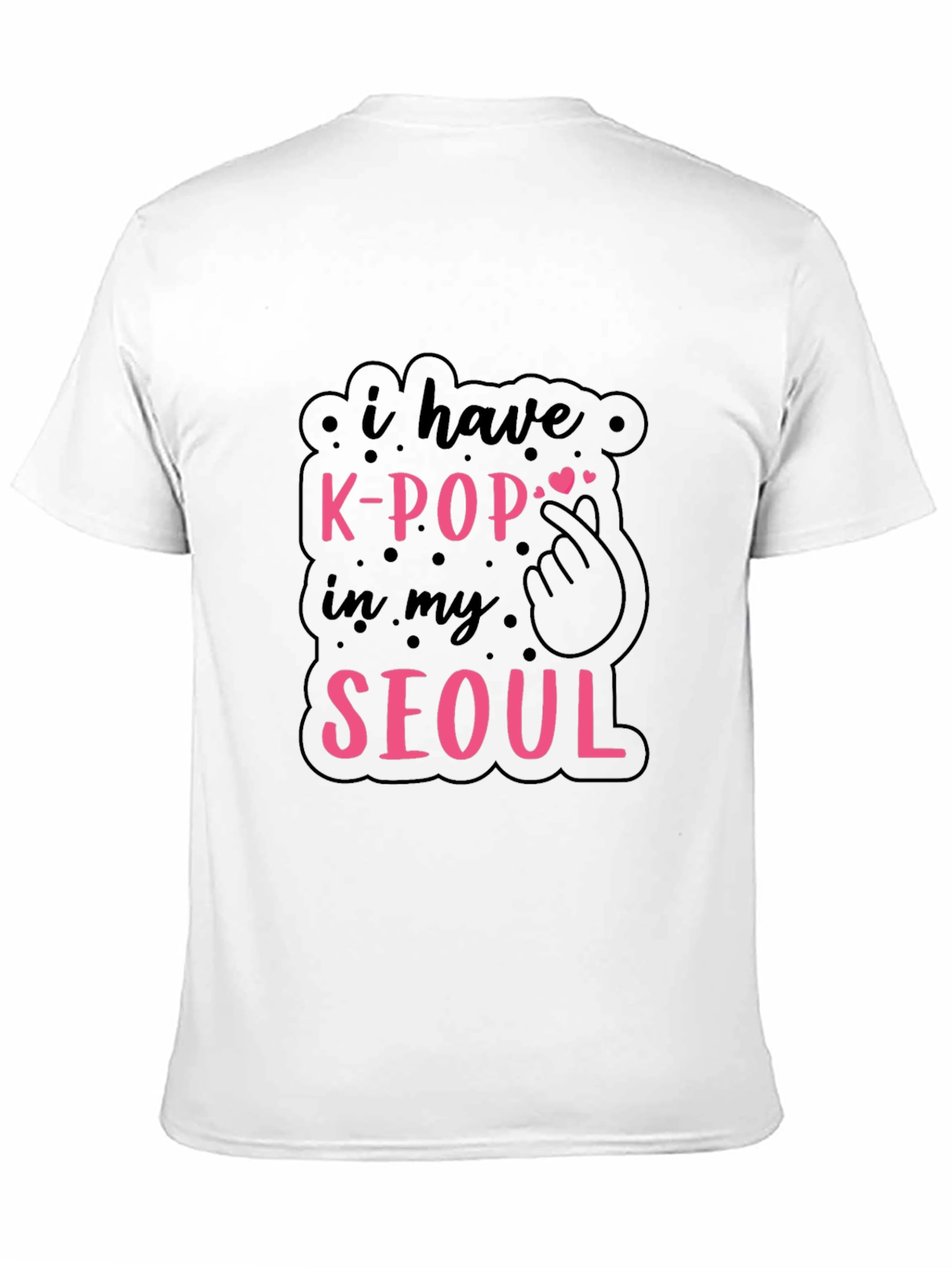 K-Pop in My Seoul Black T-Shirt