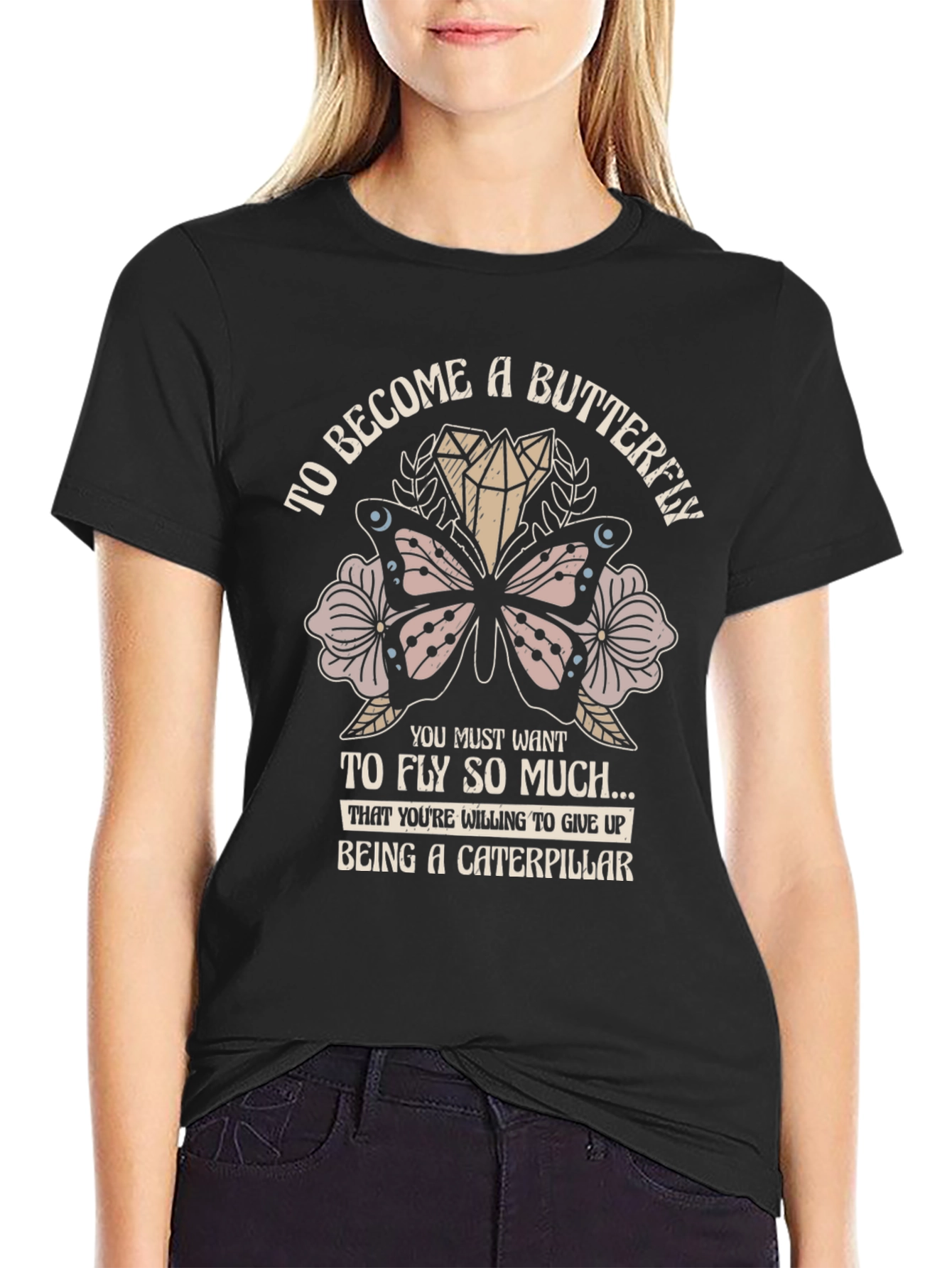 Butterfly Caterpillar T-Shirt - Motivational Tee