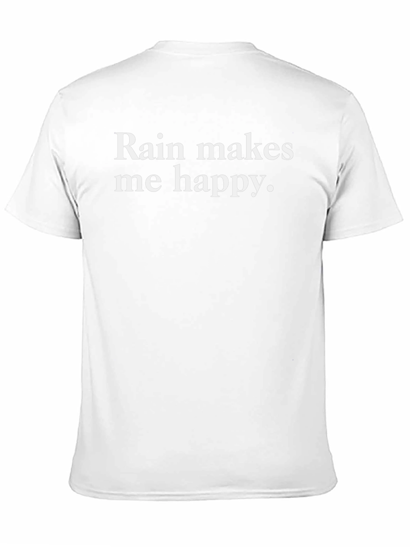 Rain Makes Me Happy Graphic Tee - Black