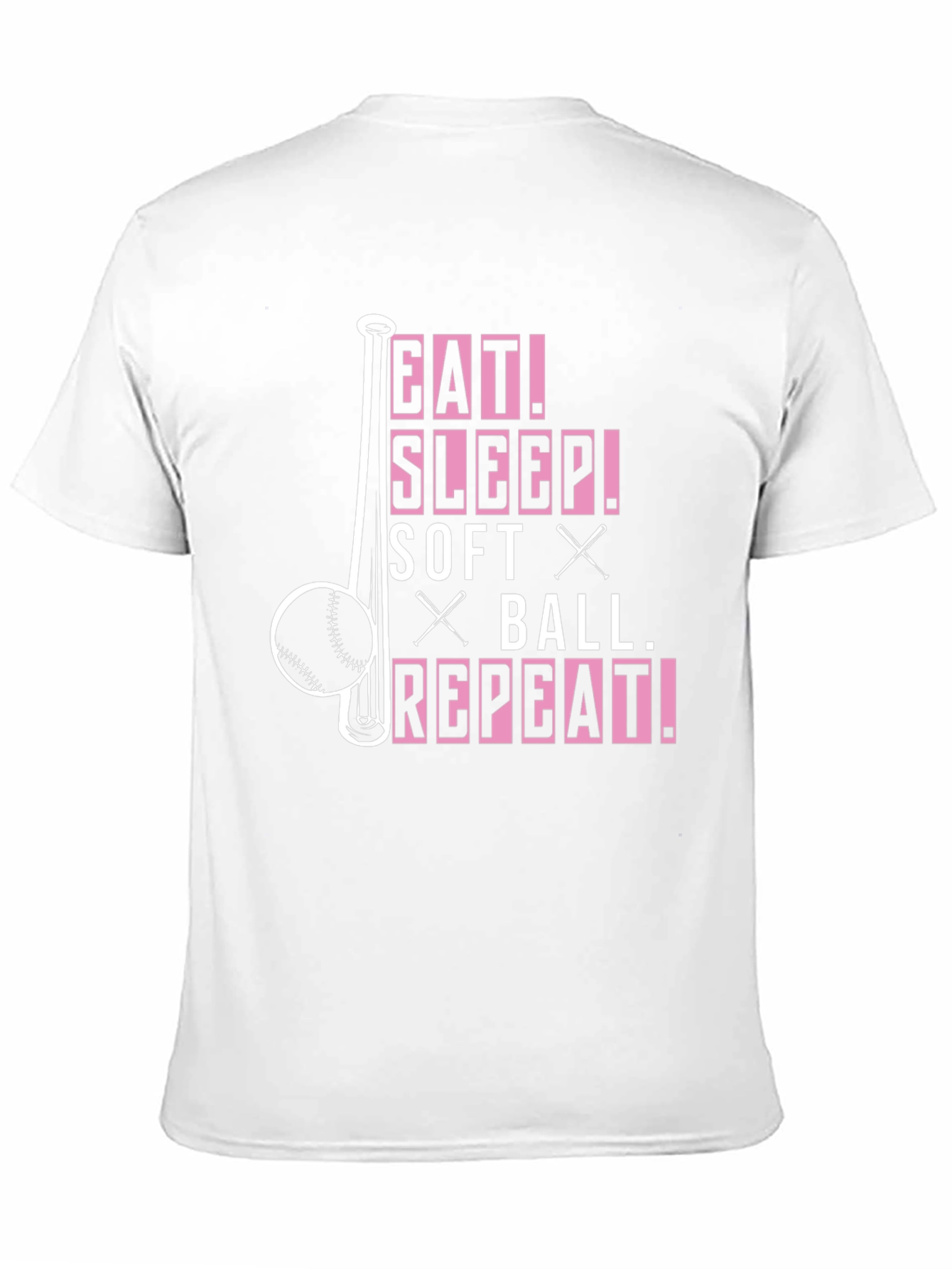Eat Sleep Softball Repeat T-Shirt