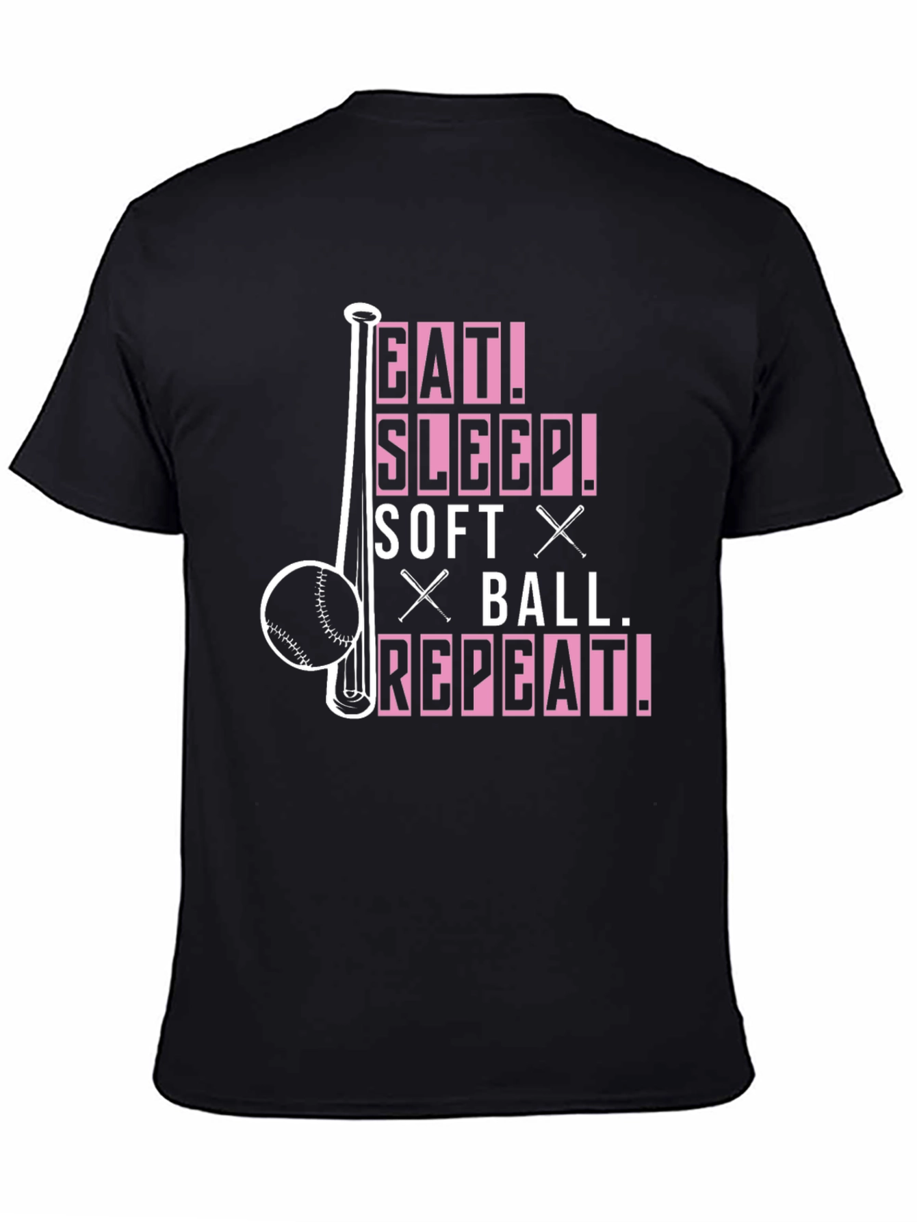Eat Sleep Softball Repeat T-Shirt