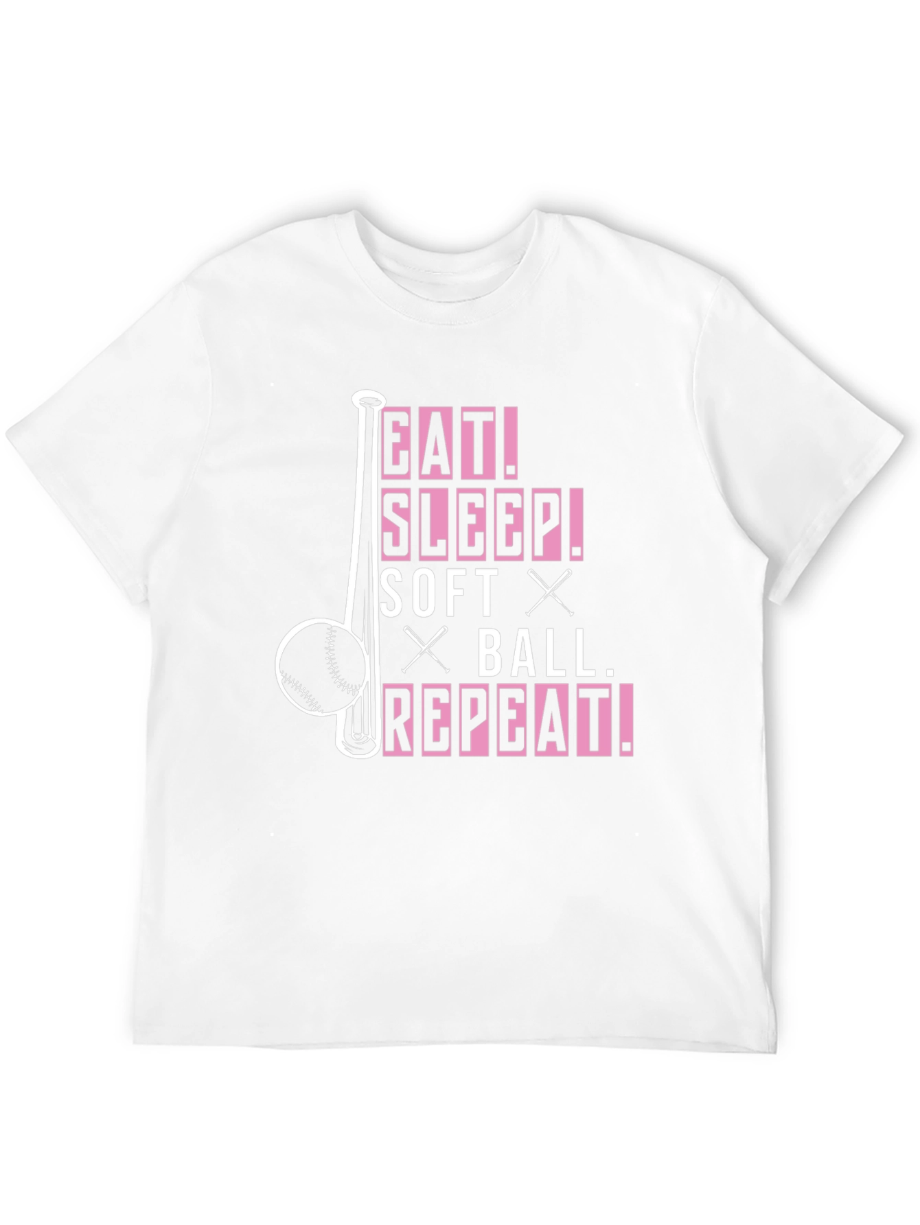 Eat Sleep Softball Repeat T-Shirt